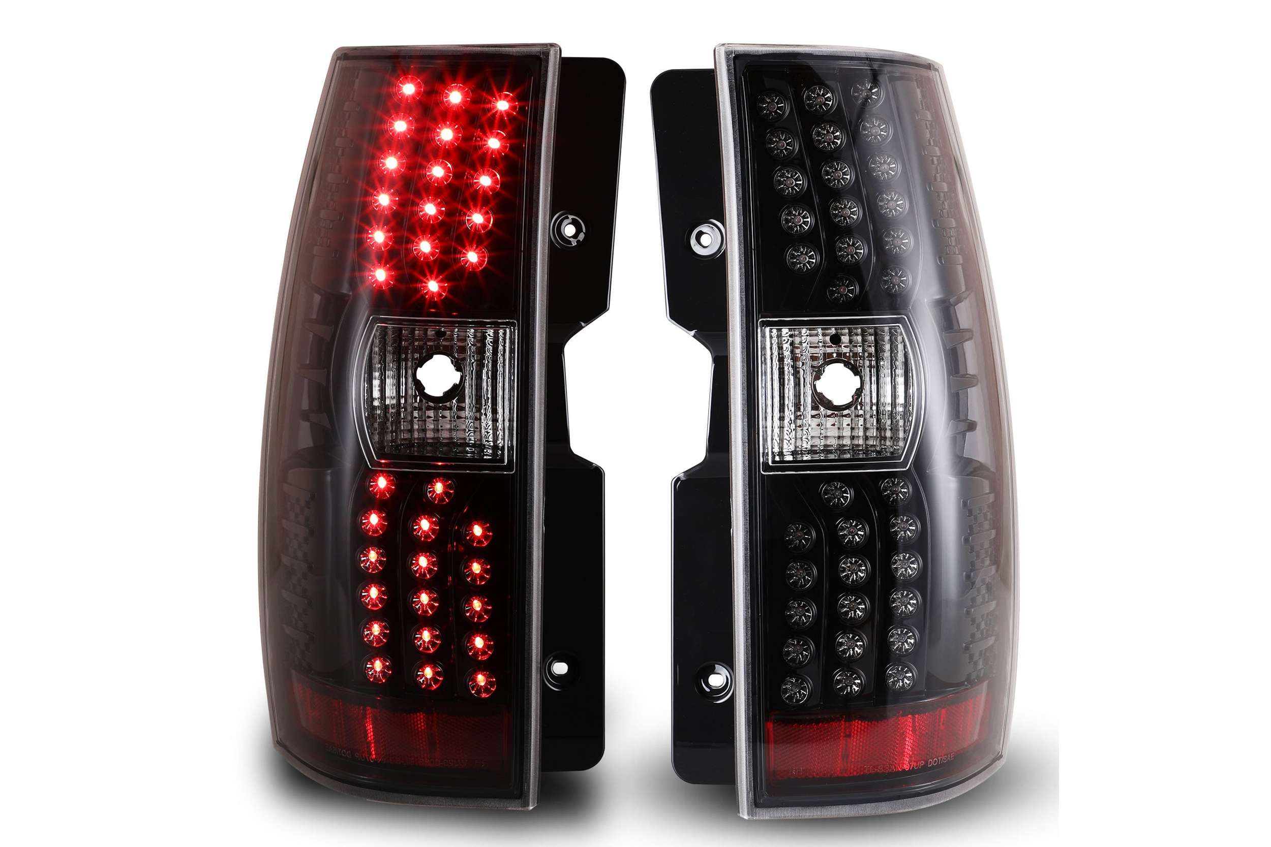 07-14 Chevrolet Tahoe: Winjet LED Tail Lights - Gloss Black/Clear photo 2