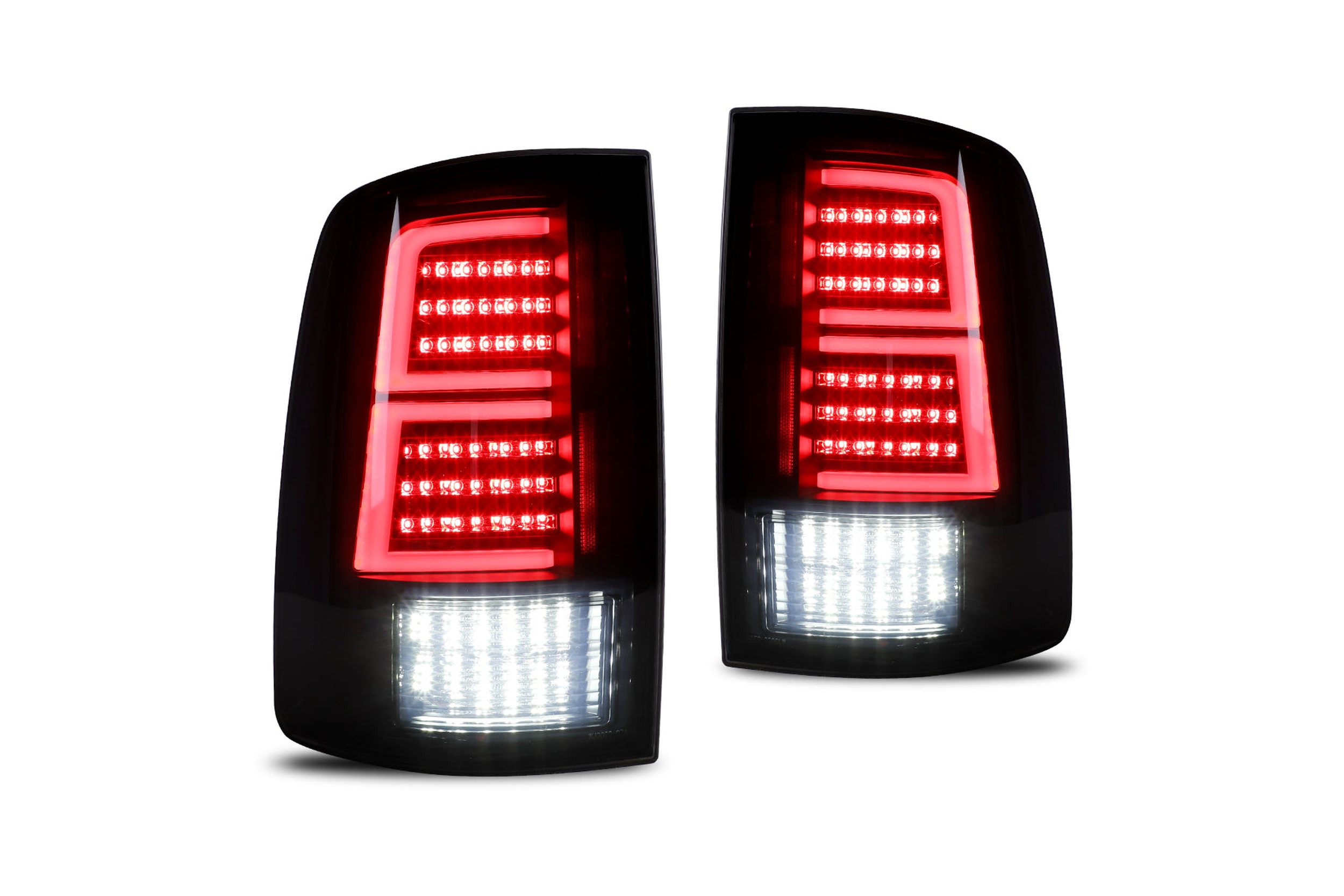 09-18 Ram 1500/HD: Winjet LED Tail Lights - Black/Smoke
