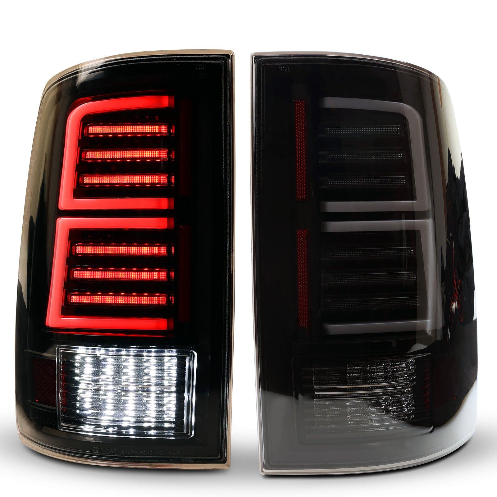 09-19 Ram 1500/HD: Renegade LED Tail Lights - Gloss Black/Clear photo 3