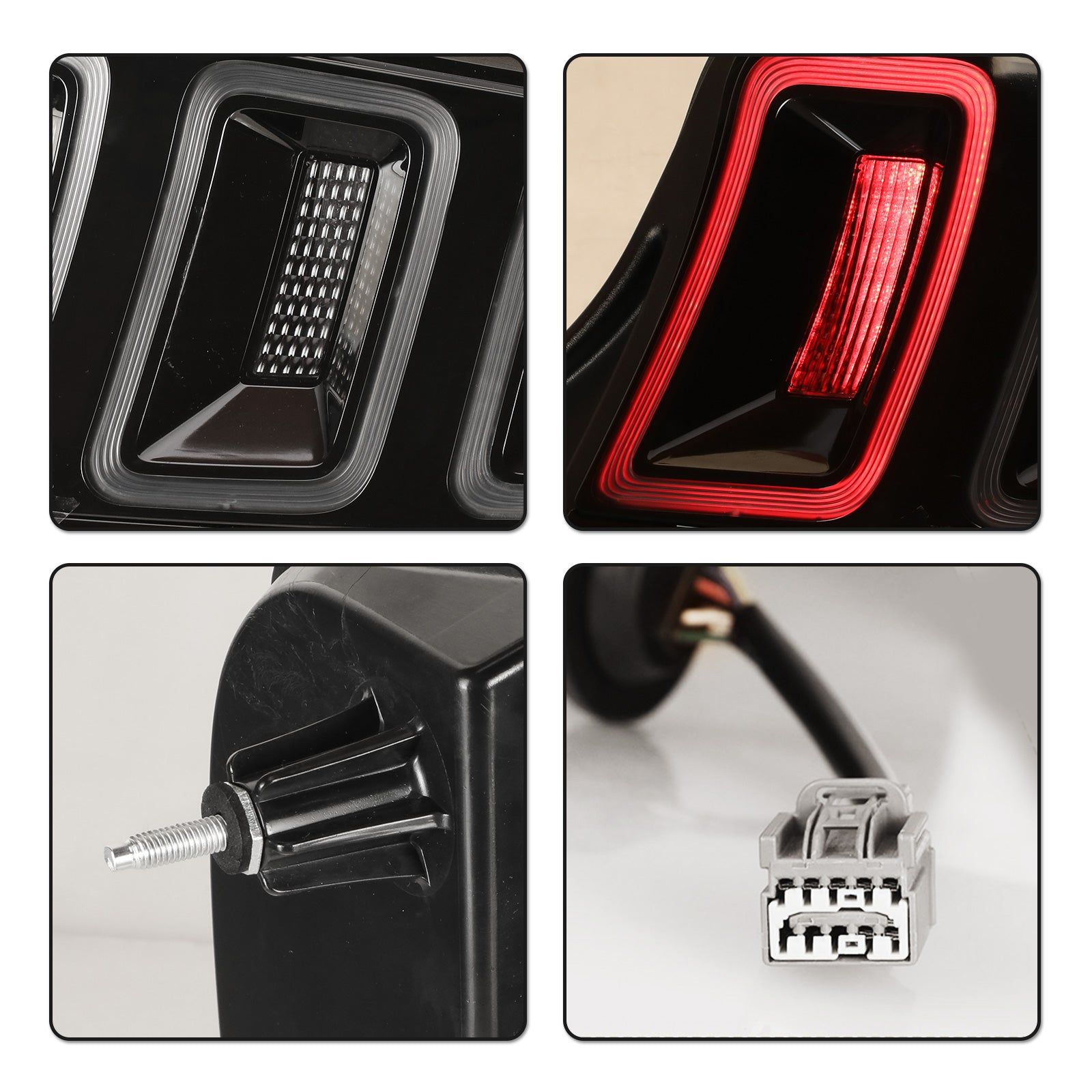 10-14 Ford Mustang: Renegade LED Tail Lights - Gloss Black/Clear photo 2