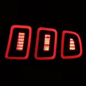 10-14 Ford Mustang: Renegade LED Tail Lights - Gloss Black/Clear photo 3