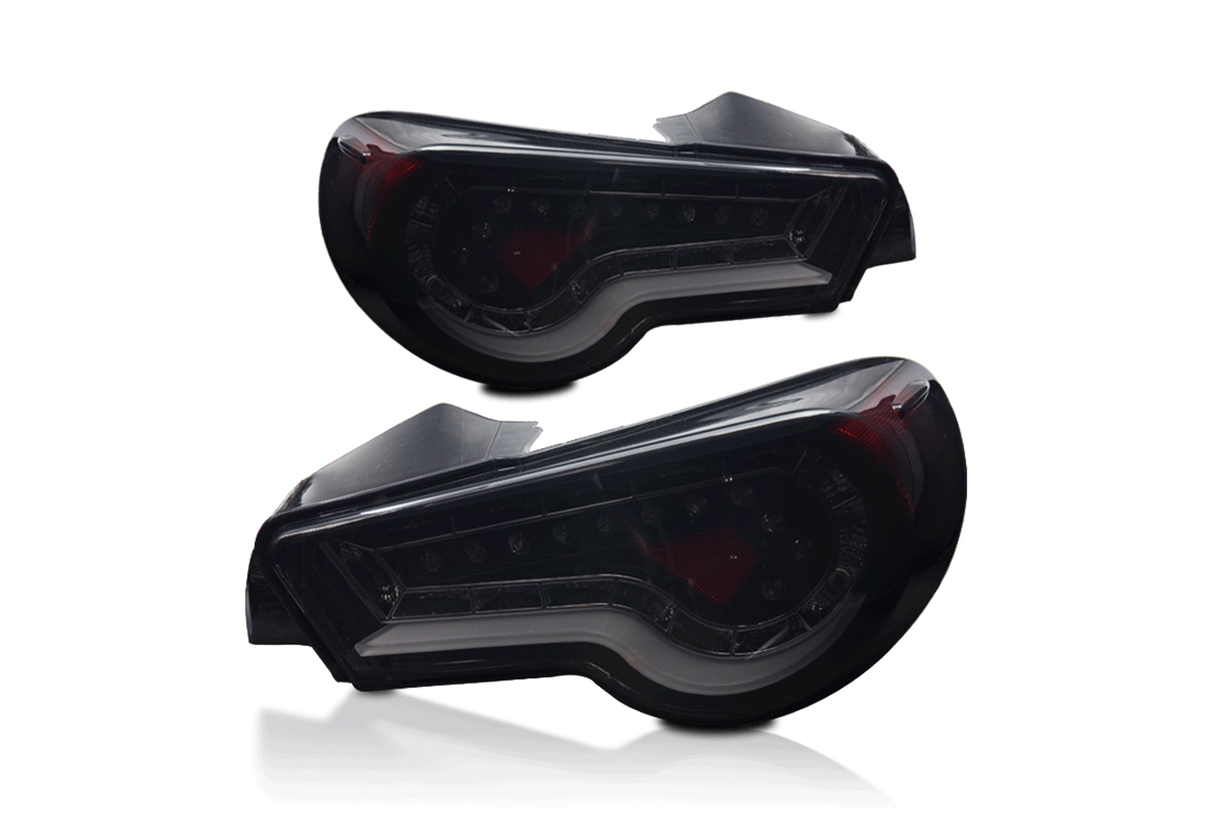 13-16 Scion FR-S: Renegade LED Tail Lights - Black/Smoke