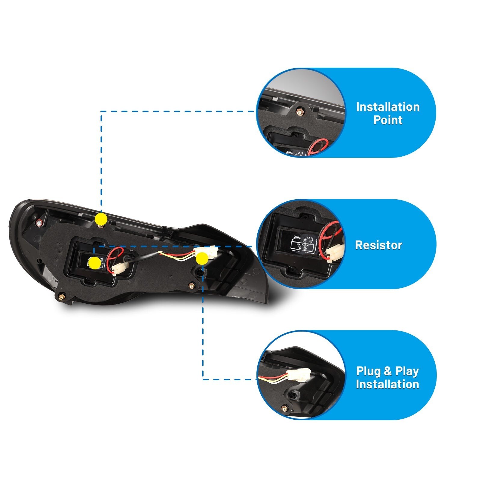 13-20 Subaru BRZ: Renegade LED Tail Lights - Black/Smoke photo 4