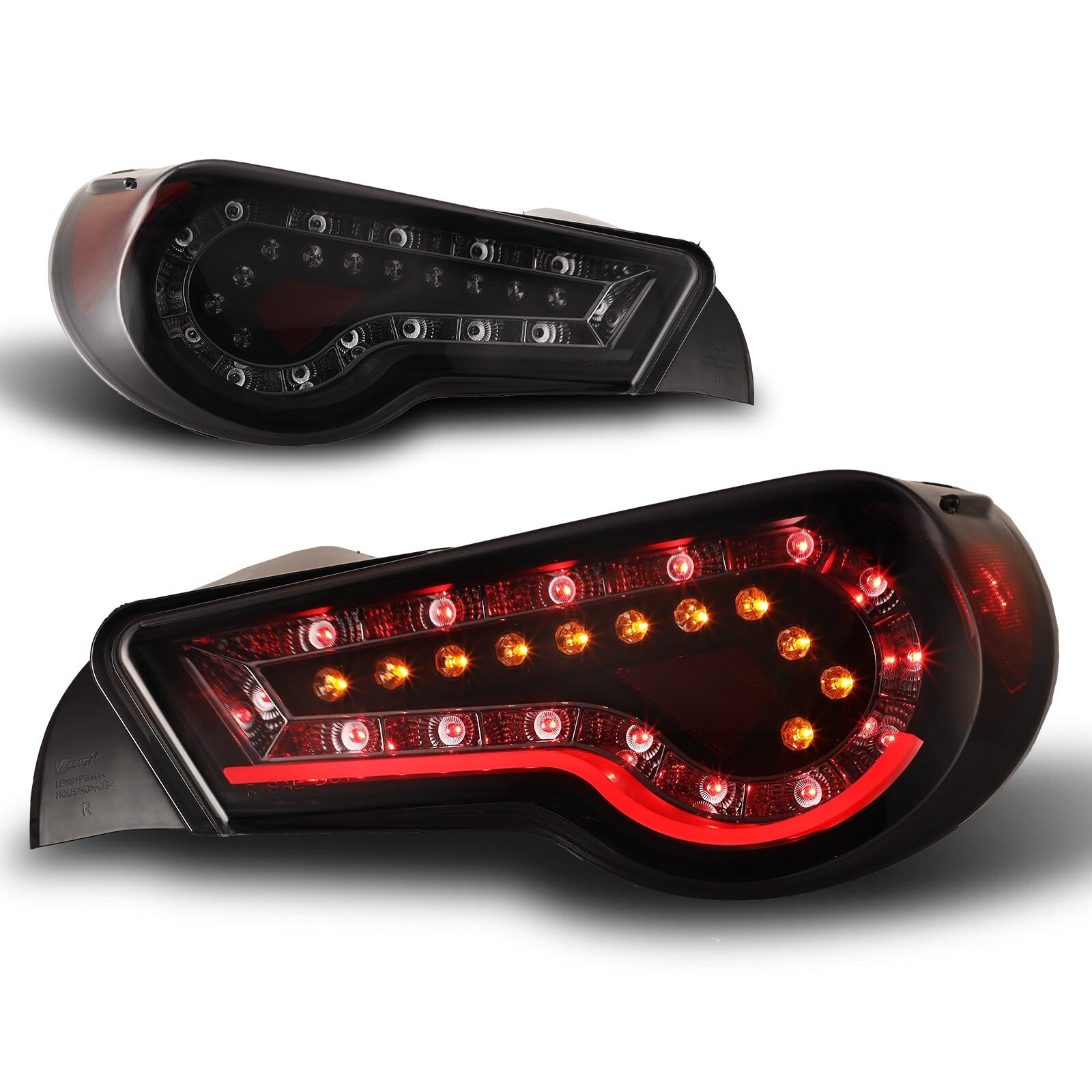 17-20 Toyota GT86: Renegade LED Tail Lights - Black/Smoke photo 2