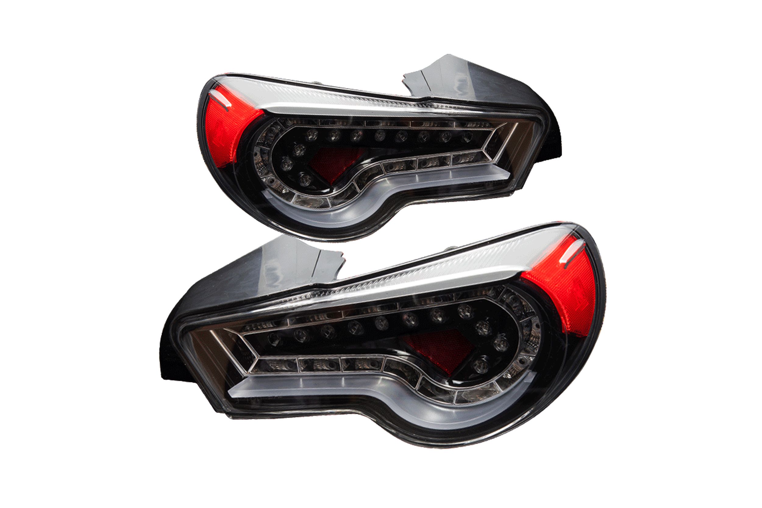 13-16 Scion FR-S: Renegade LED Tail Lights - Gloss Black/Clear