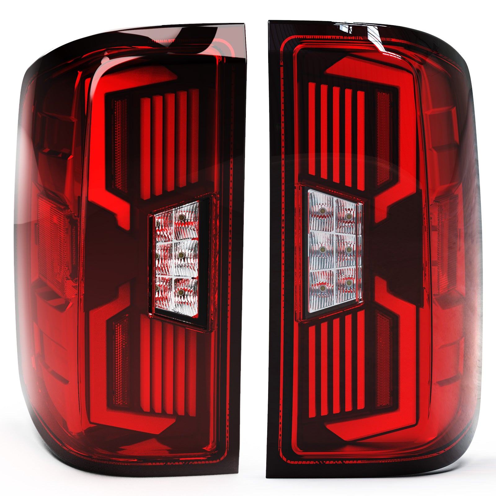 14-19 Chevrolet Silverado: Renegade LED Sequential Tail Lights - Black/Smoke photo 3