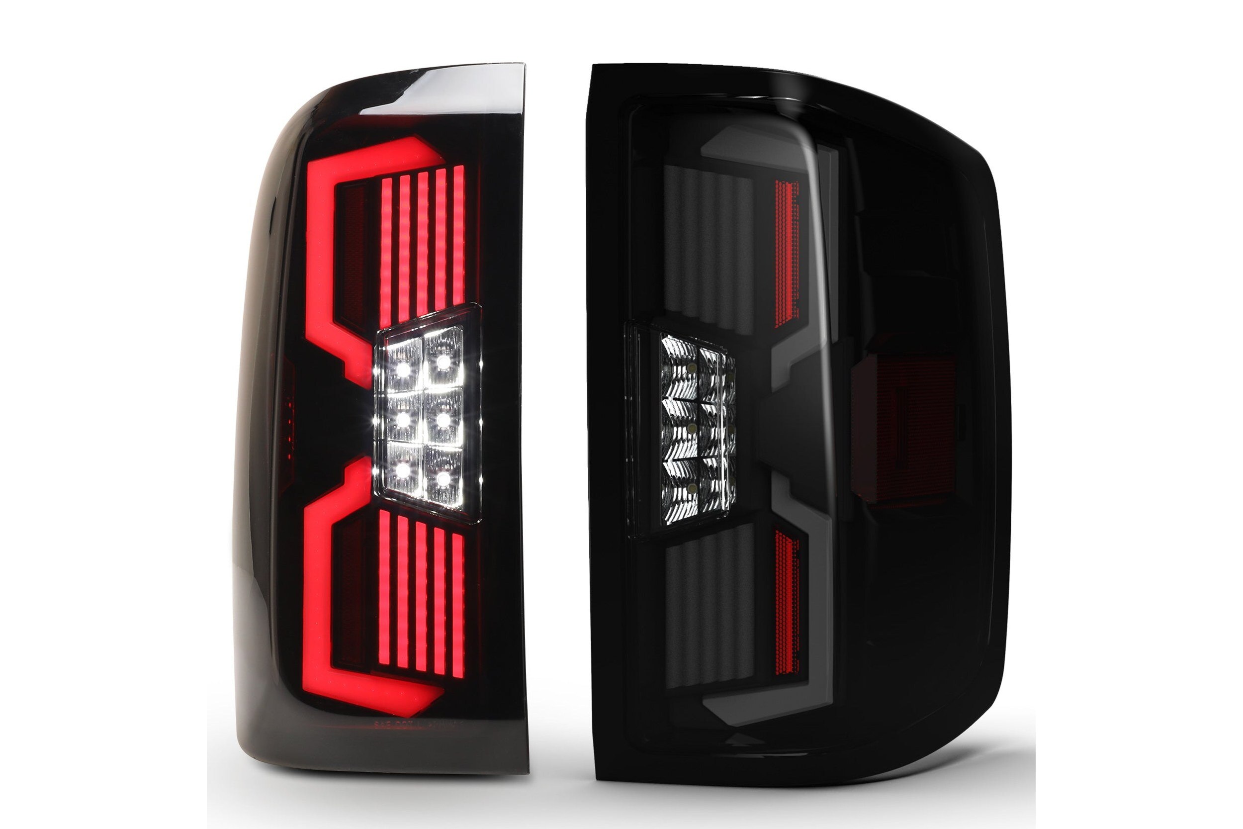 14-19 Chevrolet Silverado: Renegade LED Sequential Tail Lights - Chrome/Red photo 2