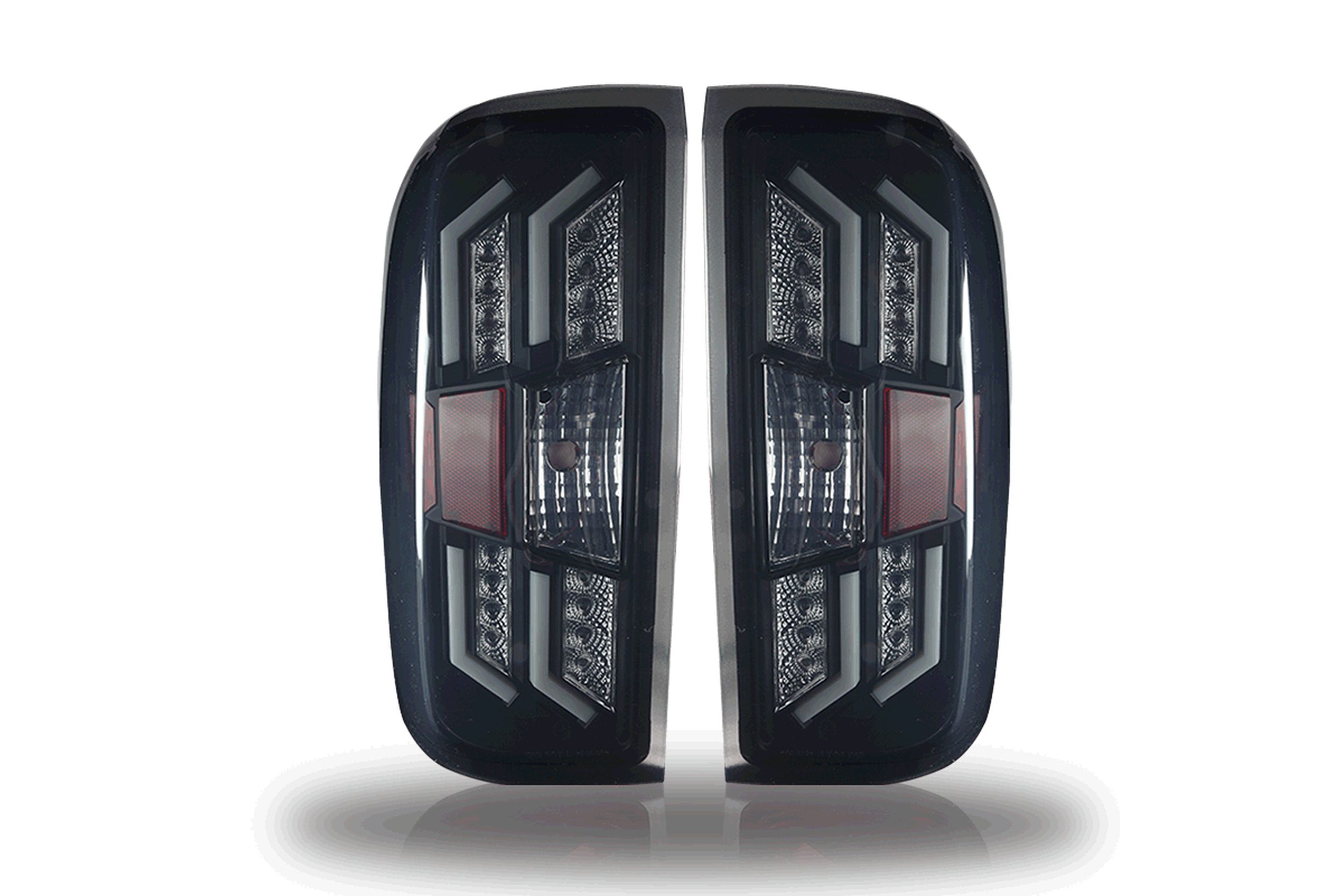 14-19 Chevrolet Silverado: Renegade LED Tail Lights - Black/Smoke