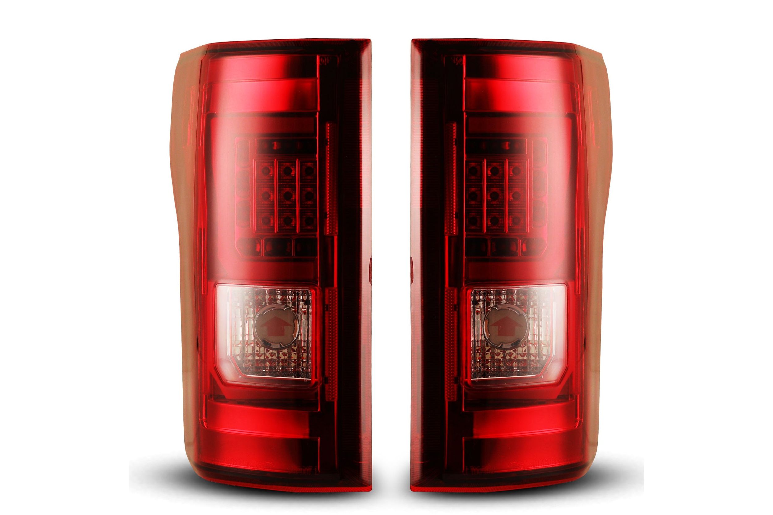 15-17 Ford F-150: Winjet LED Tail Lights - Chrome/Red