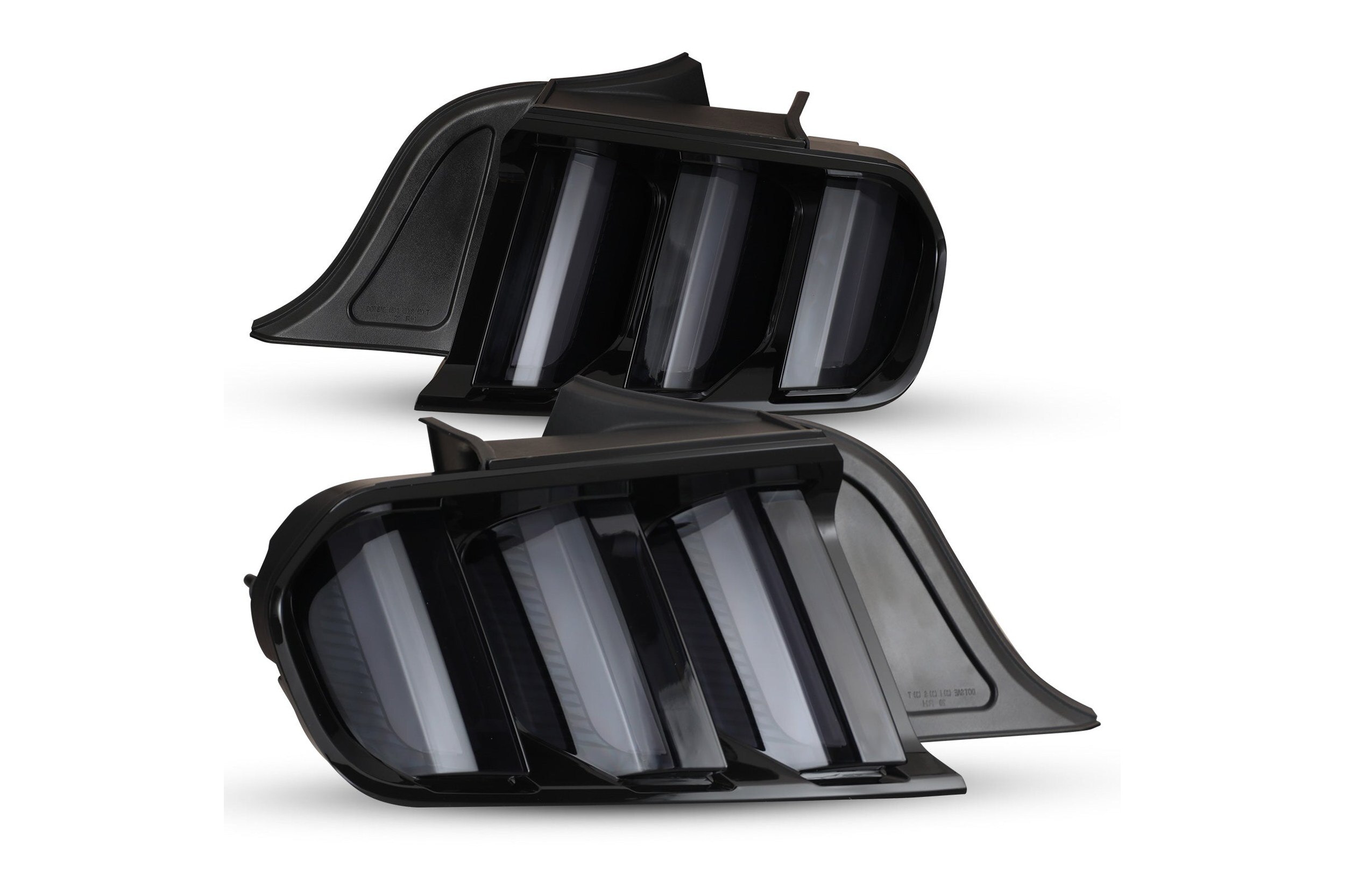 15-23 Ford Mustang: Renegade Euro Style LED Tail Lights - Gloss Black/Smoke