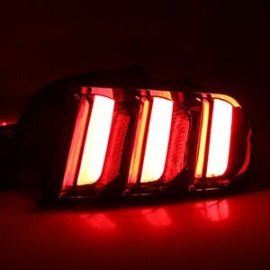 15-23 Ford Mustang: Renegade Euro Style LED Tail Lights - Gloss Black/Smoke photo 2
