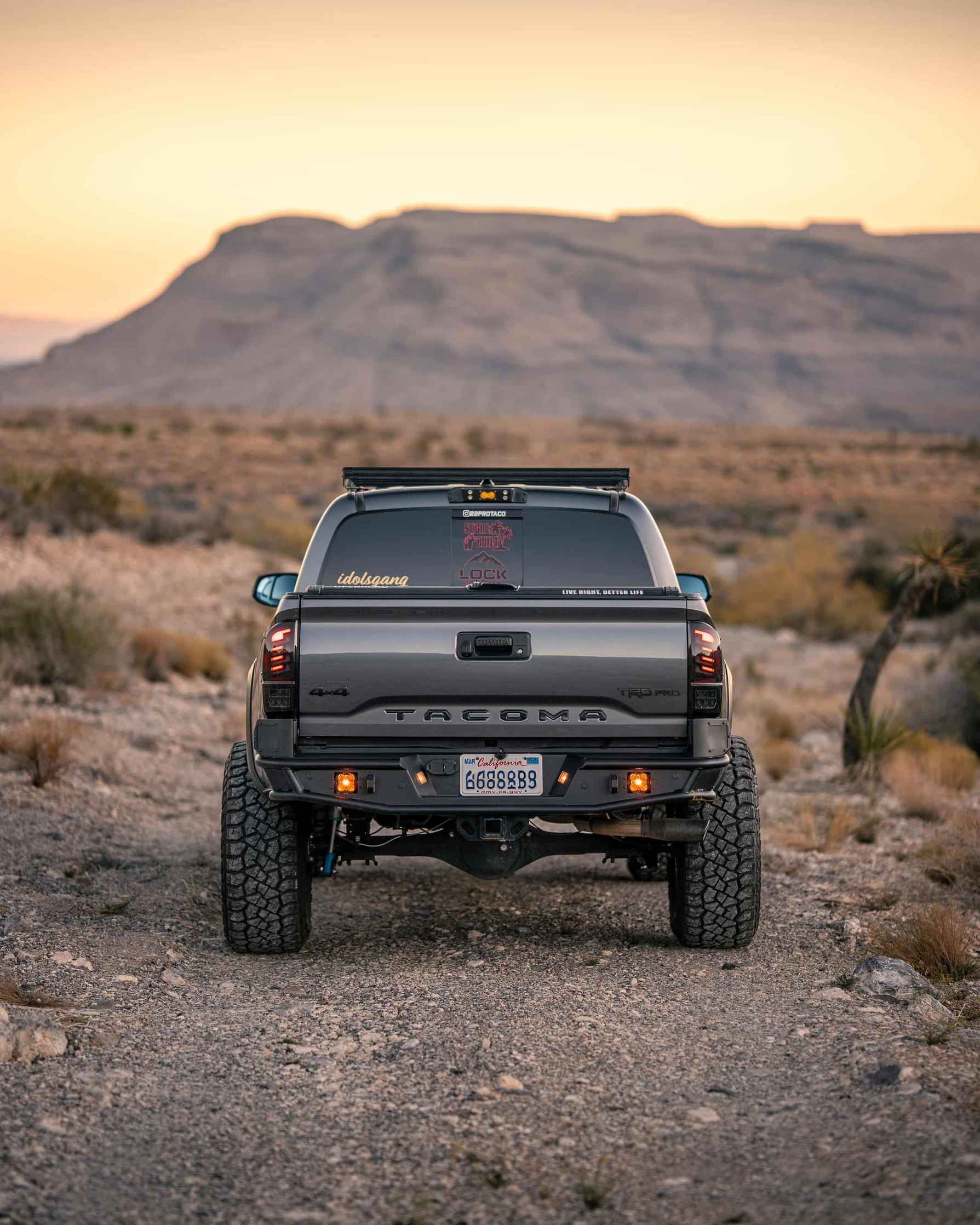 16-23 Toyota Tacoma: Attica Tail Lights - Black/Red photo 2
