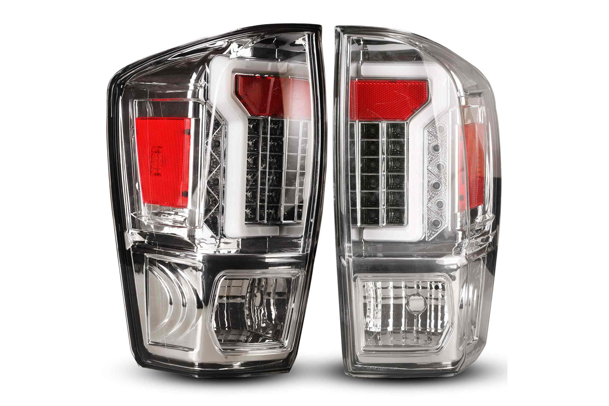 16-23 Toyota Tacoma: Renegade LED Tail Lights - Chrome/Clear