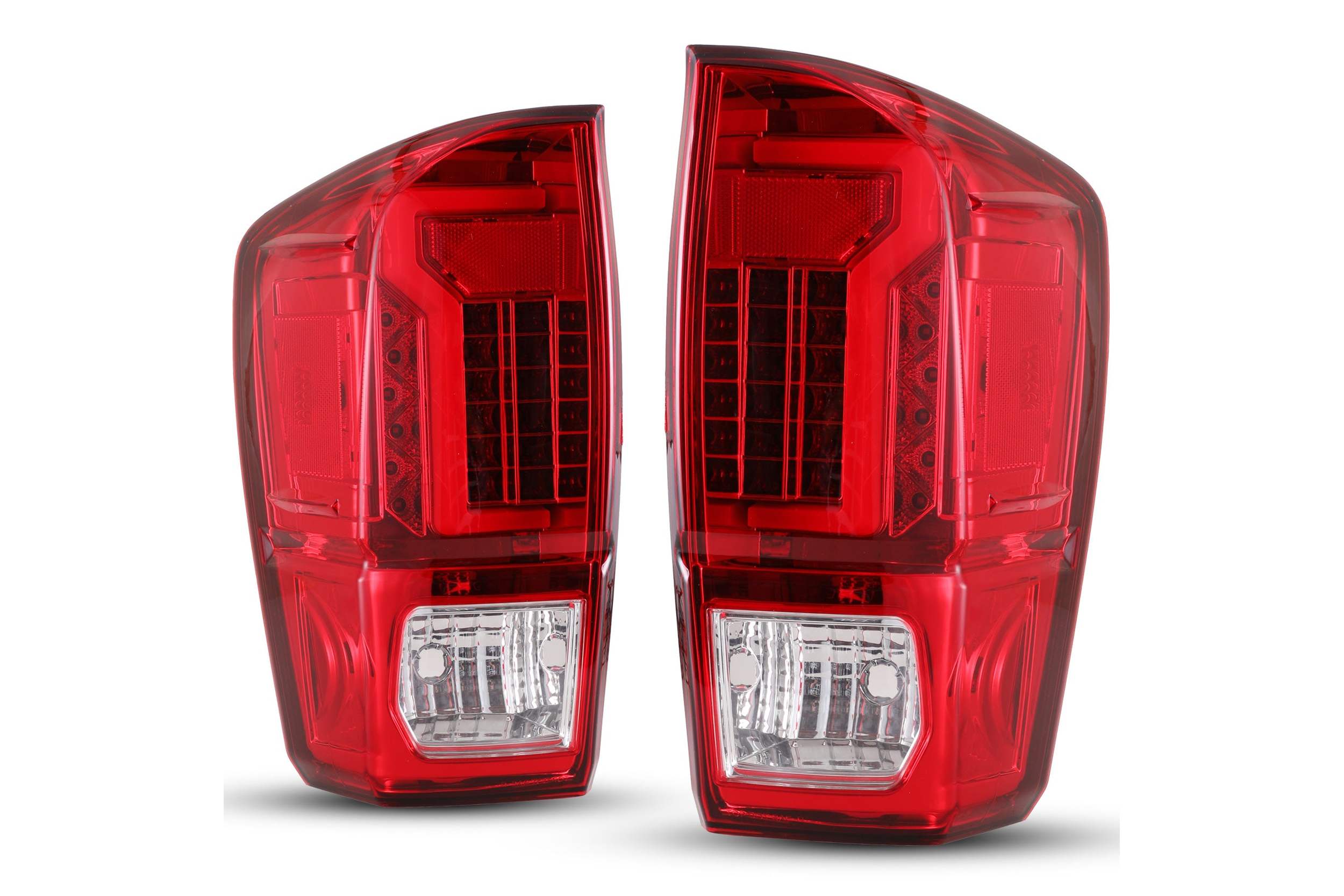 16-23 Toyota Tacoma: Renegade LED Tail Lights - Chrome/Red