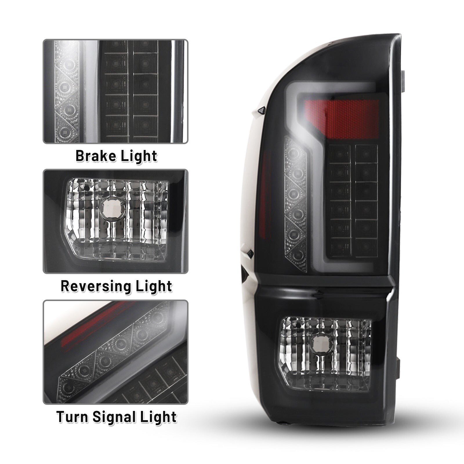 16-23 Toyota Tacoma: Renegade LED Tail Lights - Black/Smoke photo 2
