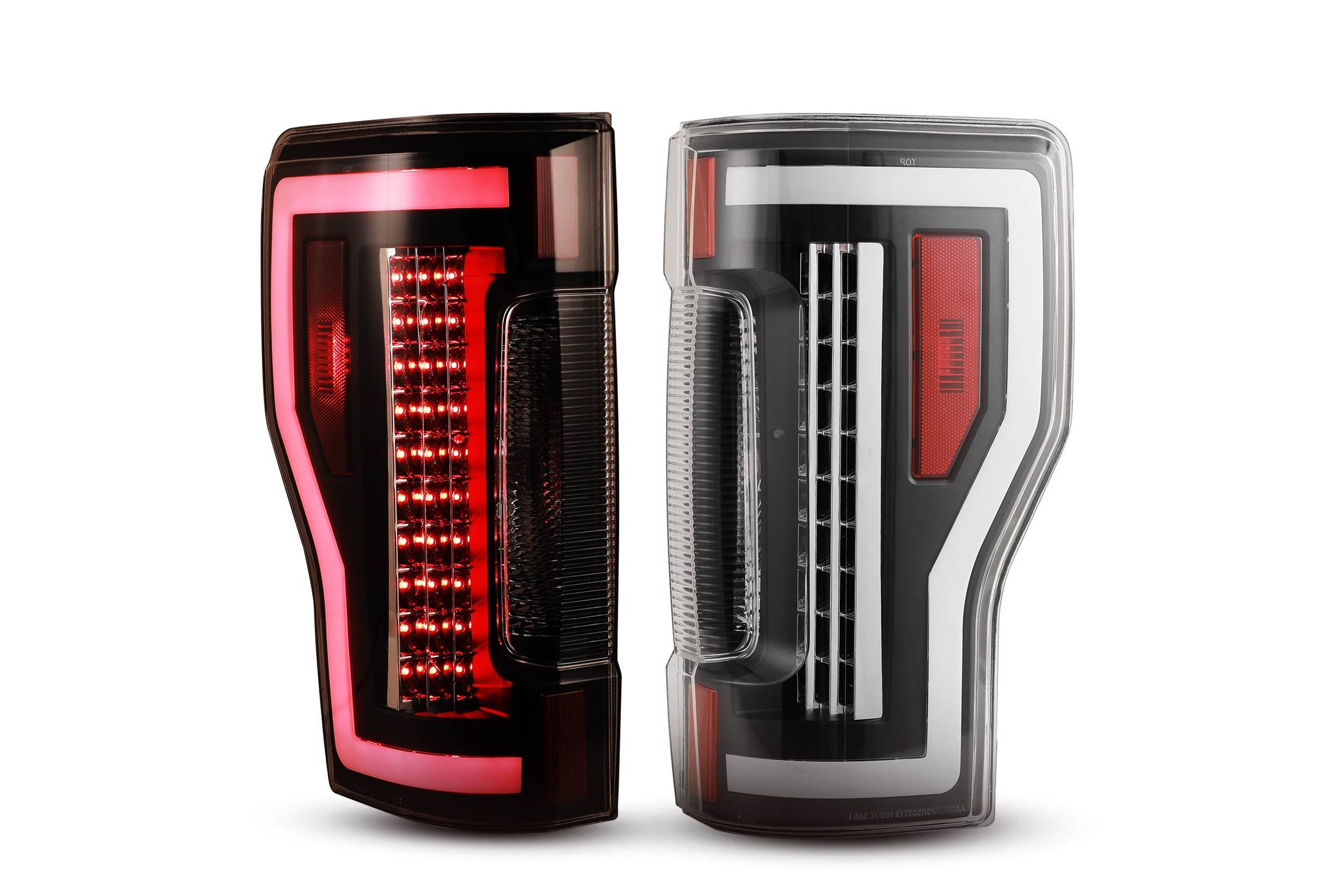 17-19 Ford Super Duty: Renegade LED Tail Lights - Black/Clear