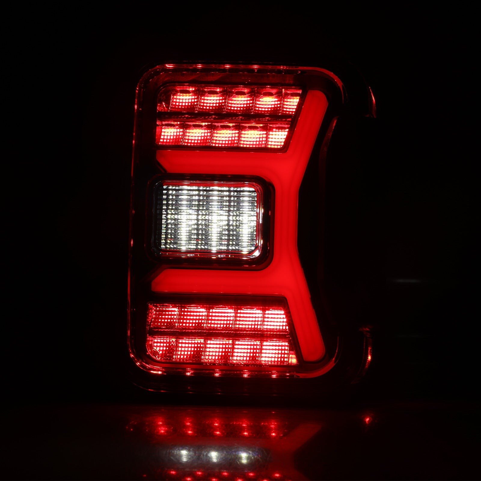 19-24 Jeep Gladiator JT: Renegade LED Tail Lights - Black/Red photo 3