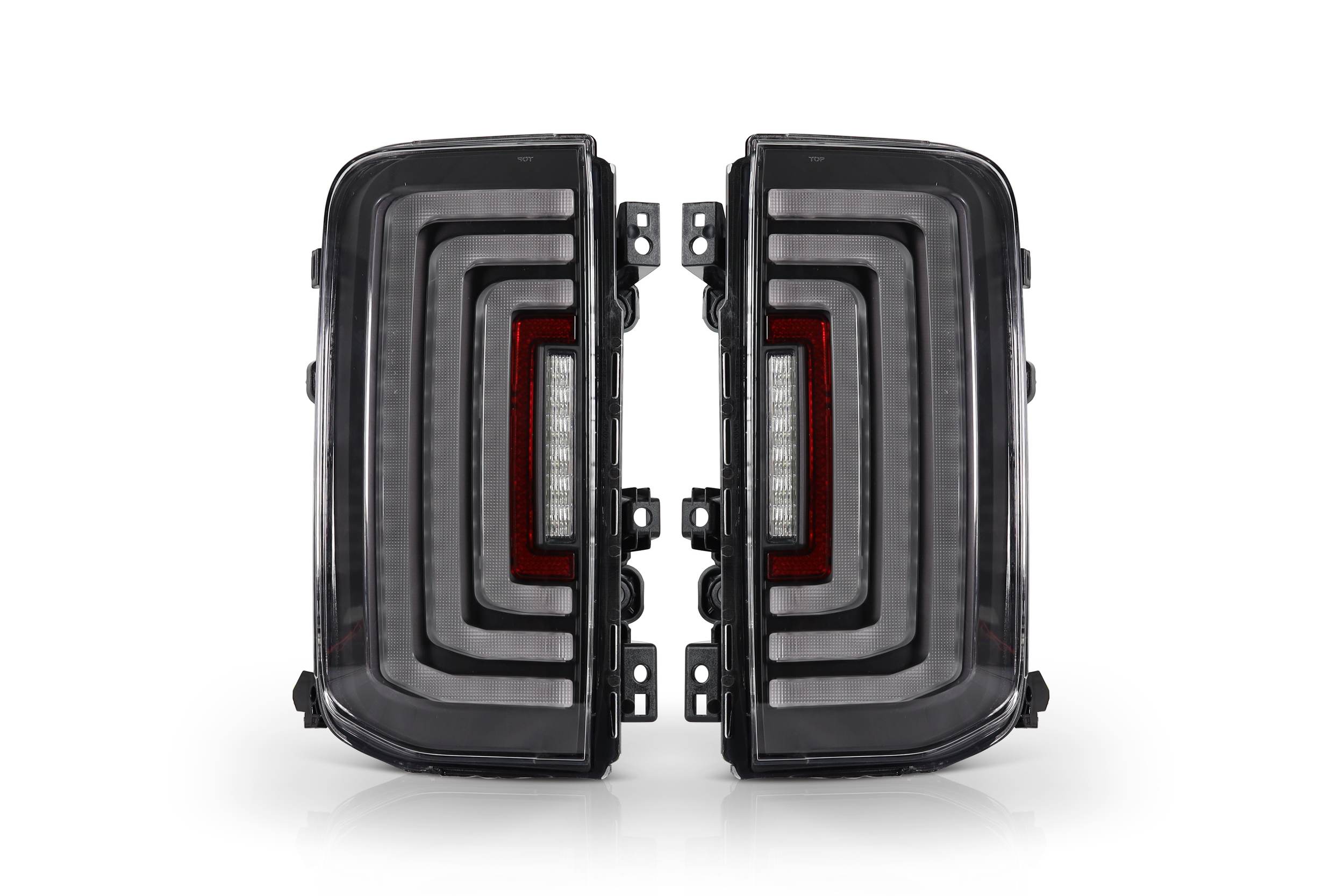 21-26 Ford Bronco: Attica Tail Lights - Gloss Black/Clear