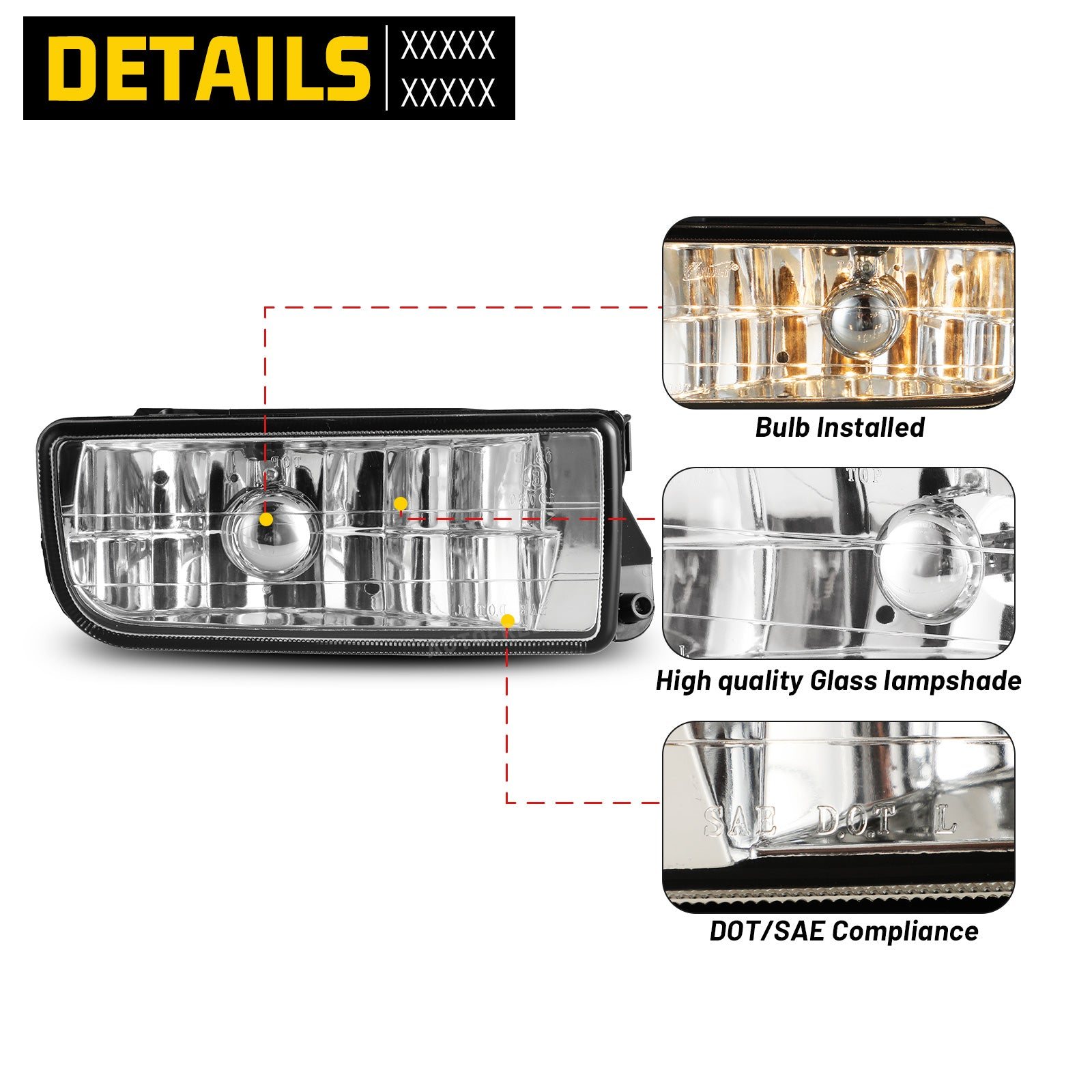 92-98 BMW 3-Series/M3: Winjet Fog Lights OE Replacement - Clear photo 2