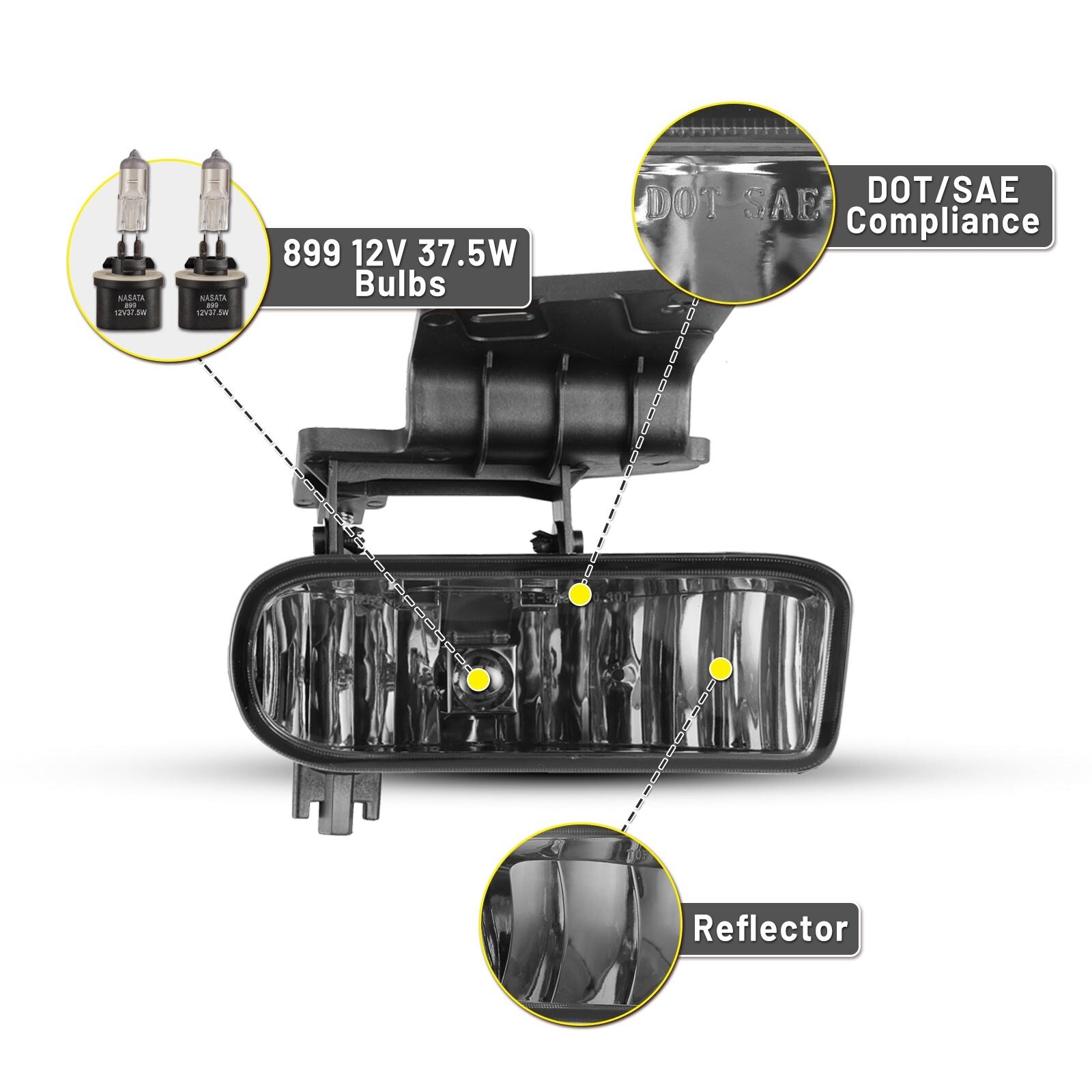 99-02 Chevrolet Silverado: Winjet Fog Lights OE Replacement - Smoke photo 2