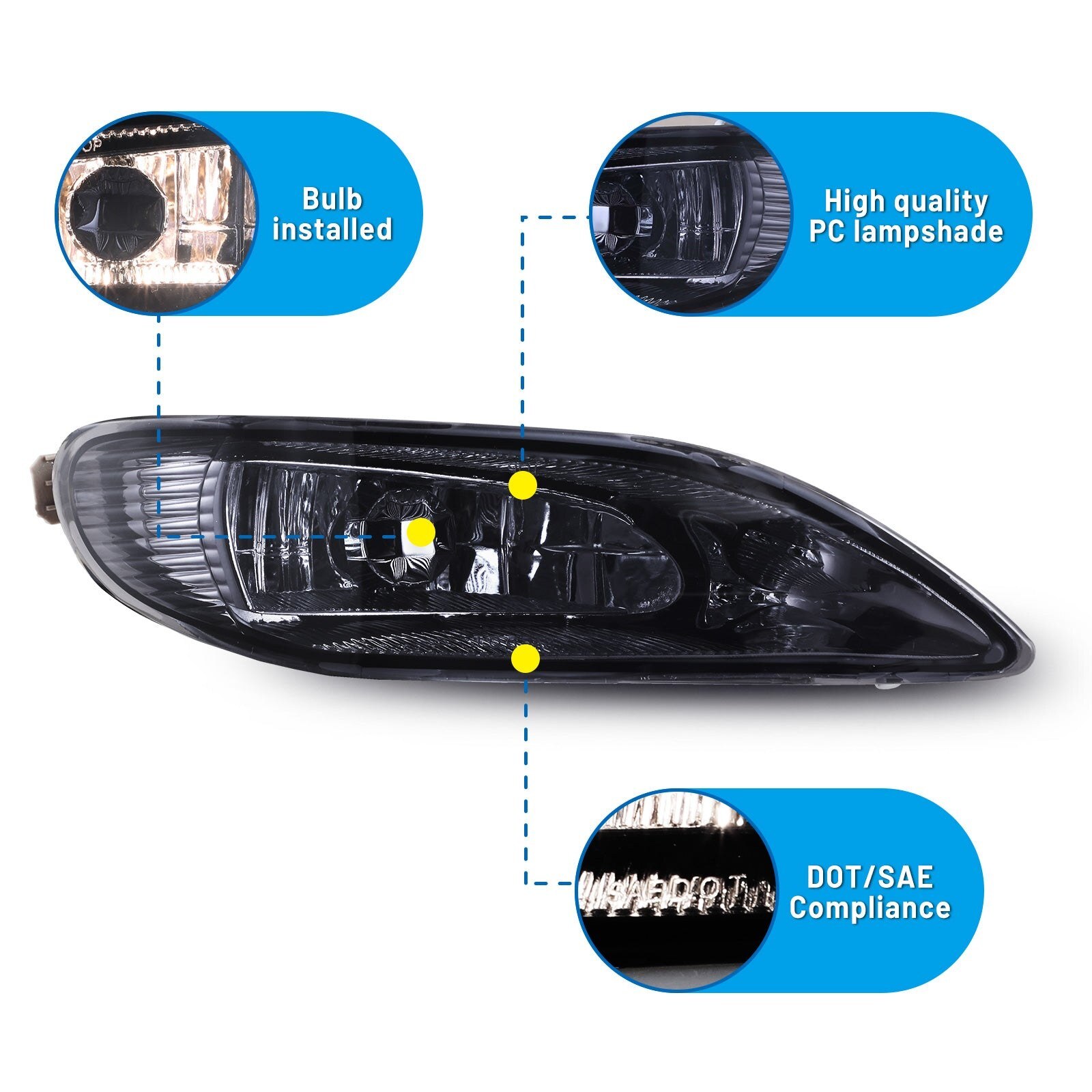 02-03 Toyota Solara: Winjet Fog Lights OE Replacement - Smoke photo 2
