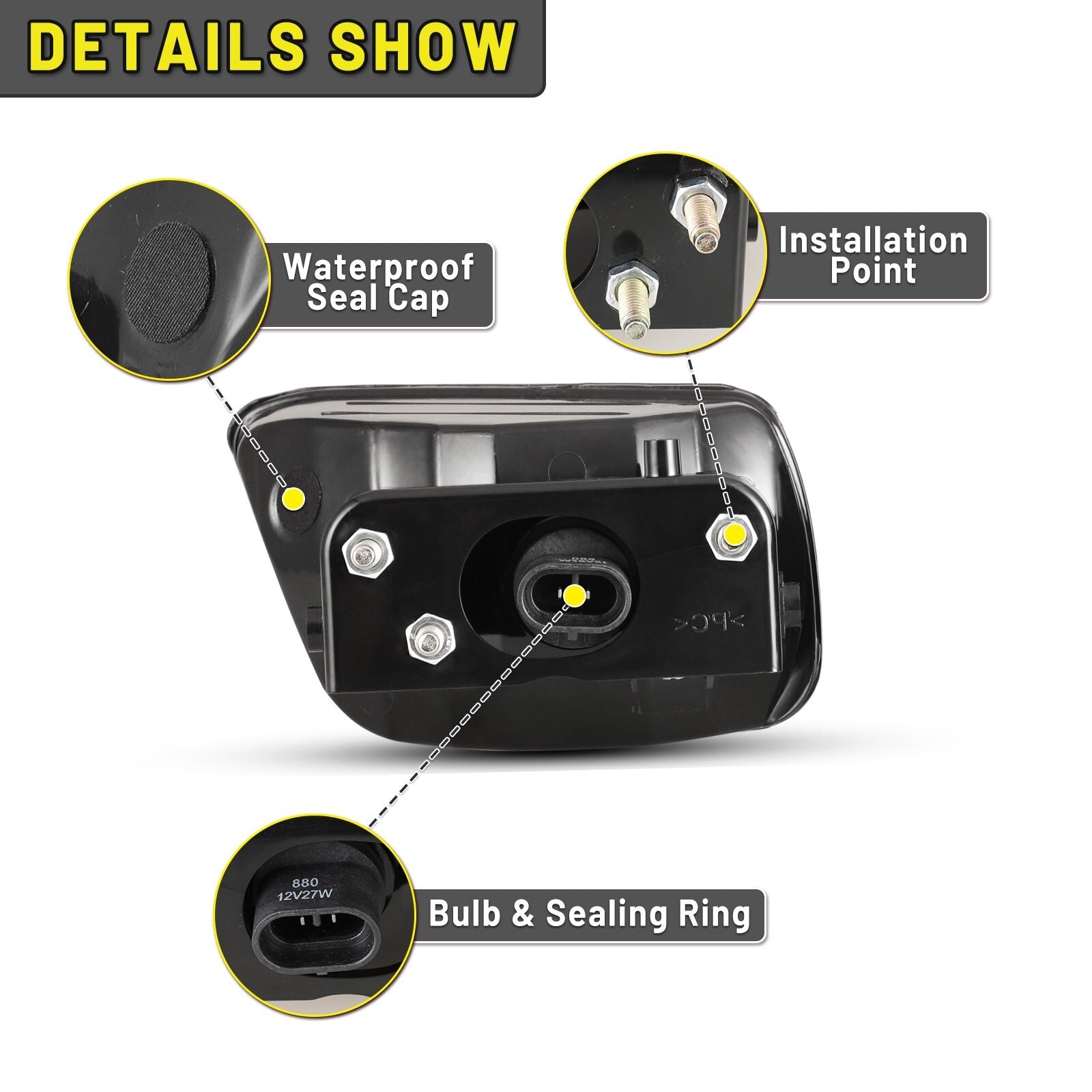 03-08 Isuzu Ascender: Winjet Fog Lights - Clear photo 3