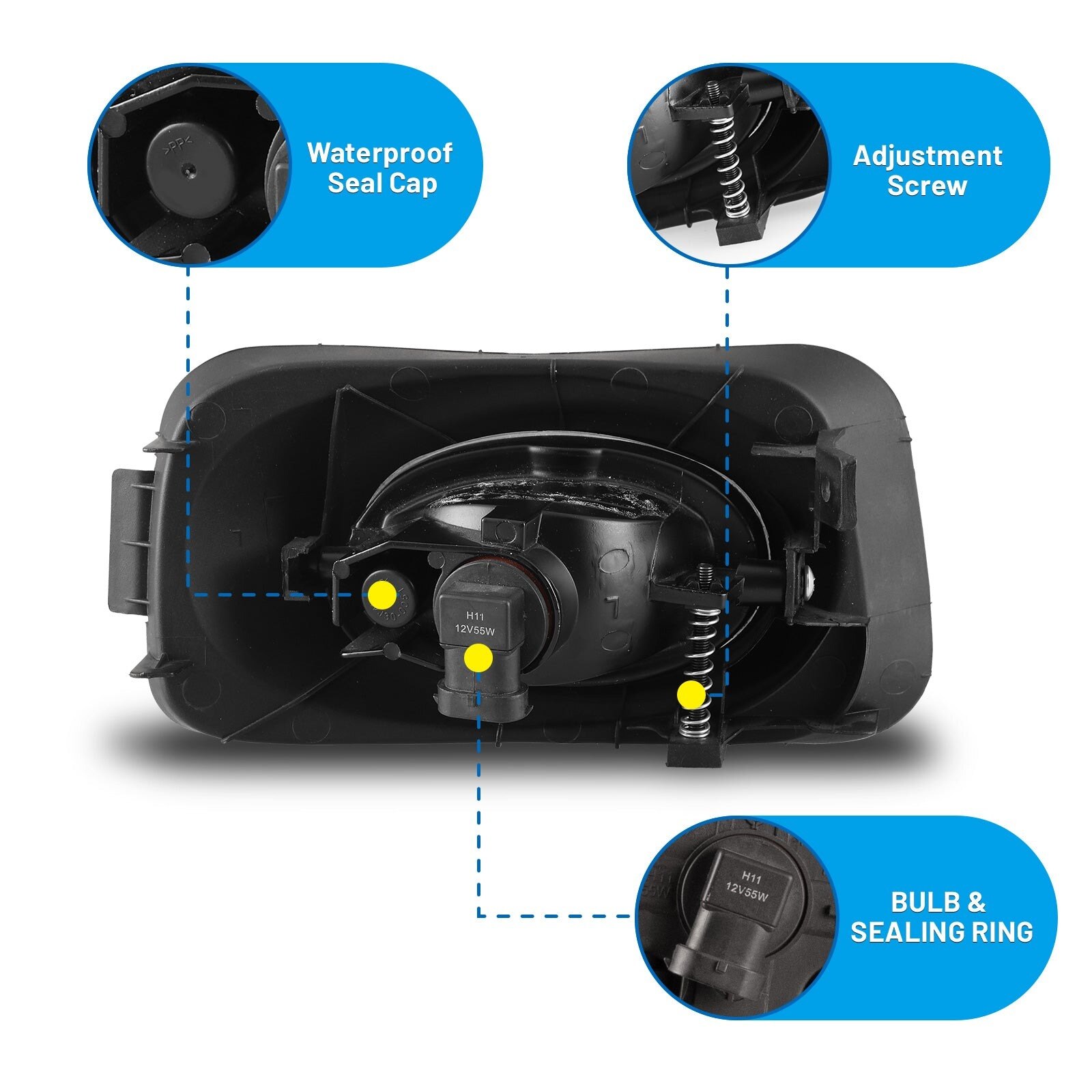 03-05 Acura TSX: Winjet Fog Lights - Smoke photo 3