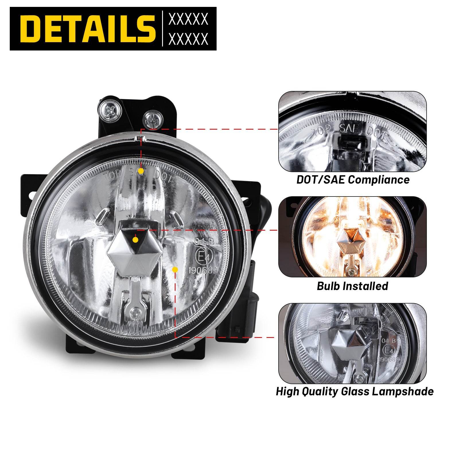 03-06 Honda Element: Winjet Fog Lights - Clear photo 2