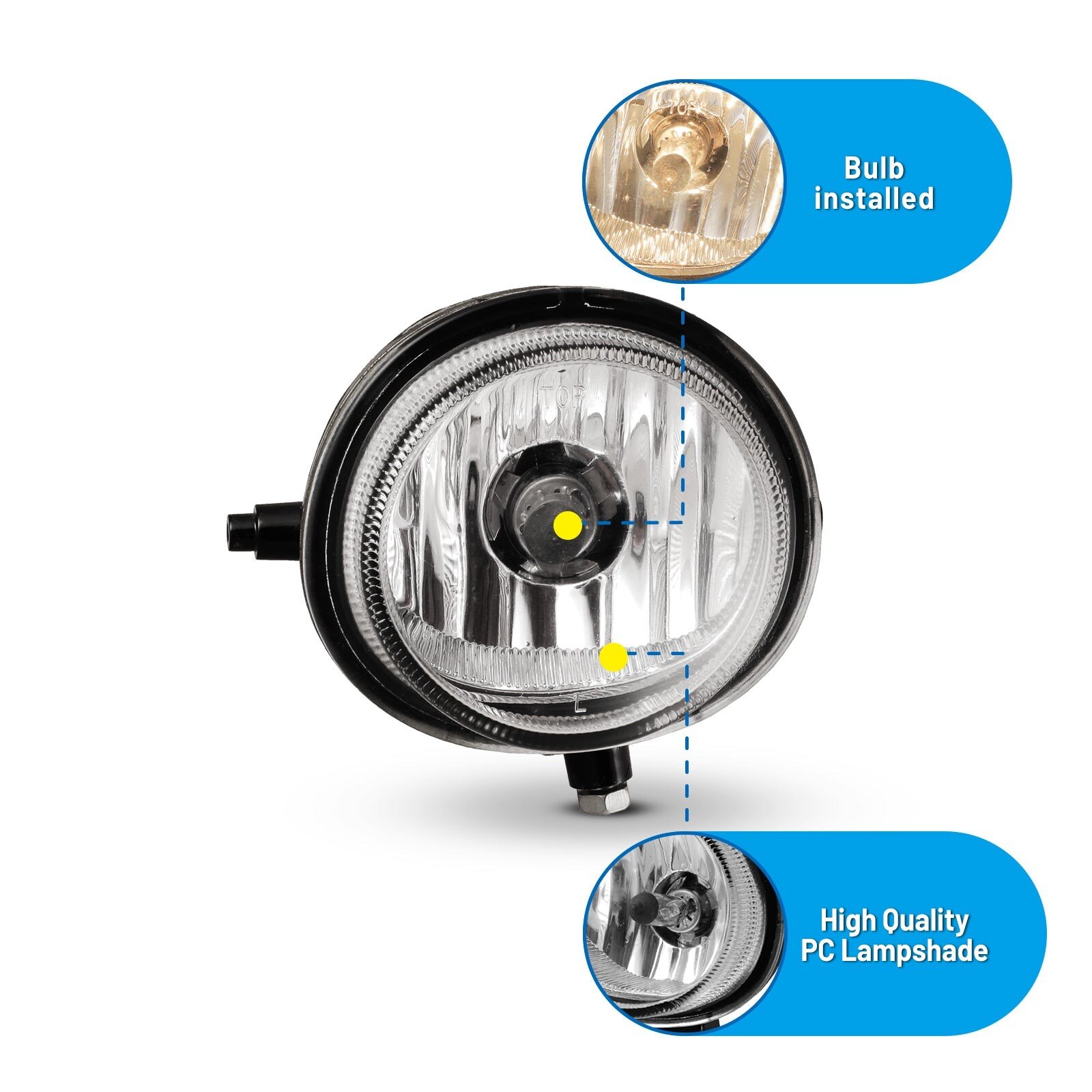 06-08 Mazda Mazda 6: Winjet Fog Lights - Clear photo 2