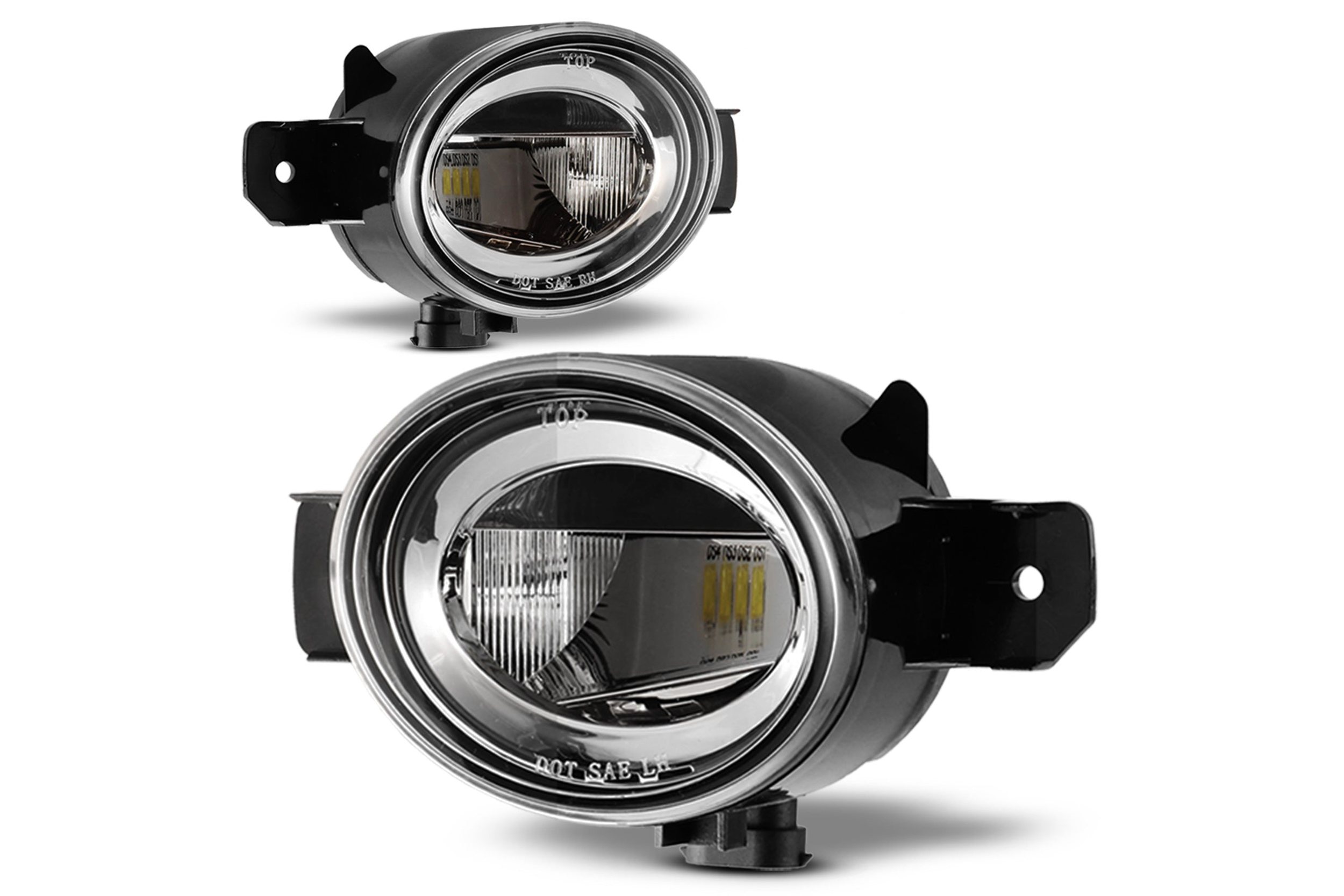 07-16 Nissan Rogue: Winjet LED Fog Lights OE Replacement - Clear