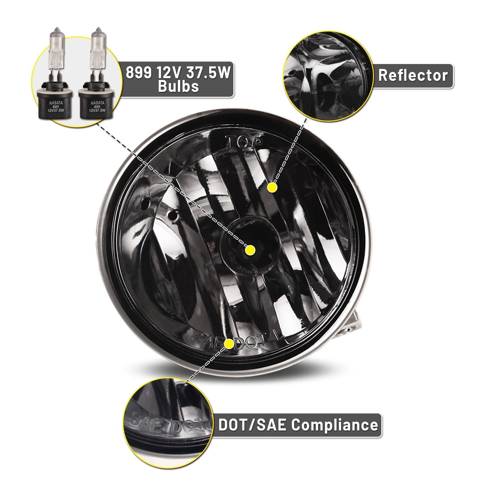 05-07 Nissan Armada: Winjet Fog Lights OE Replacement - Smoke photo 2