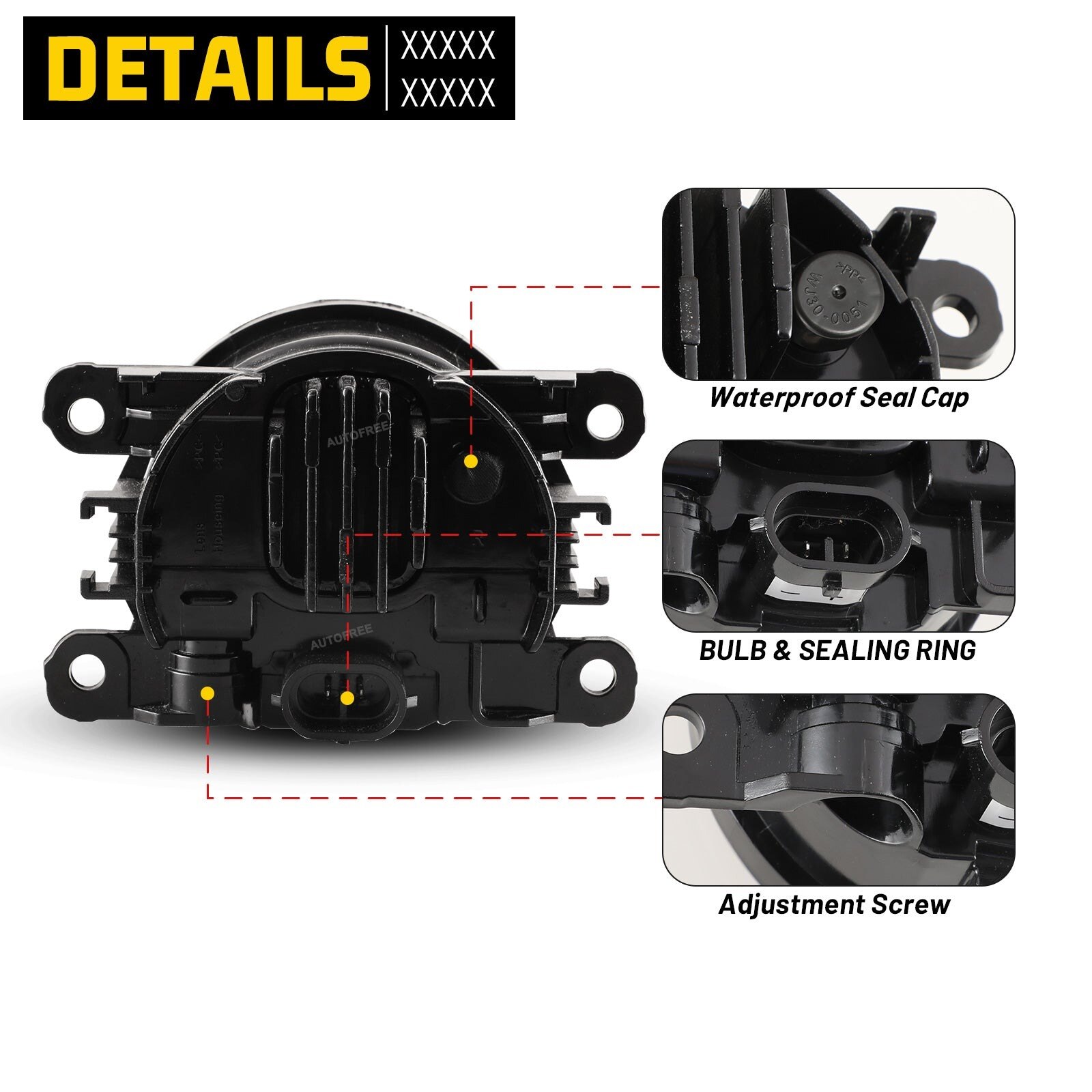 08-09 Ford Taurus: Winjet LED Fog Lights - Clear photo 3