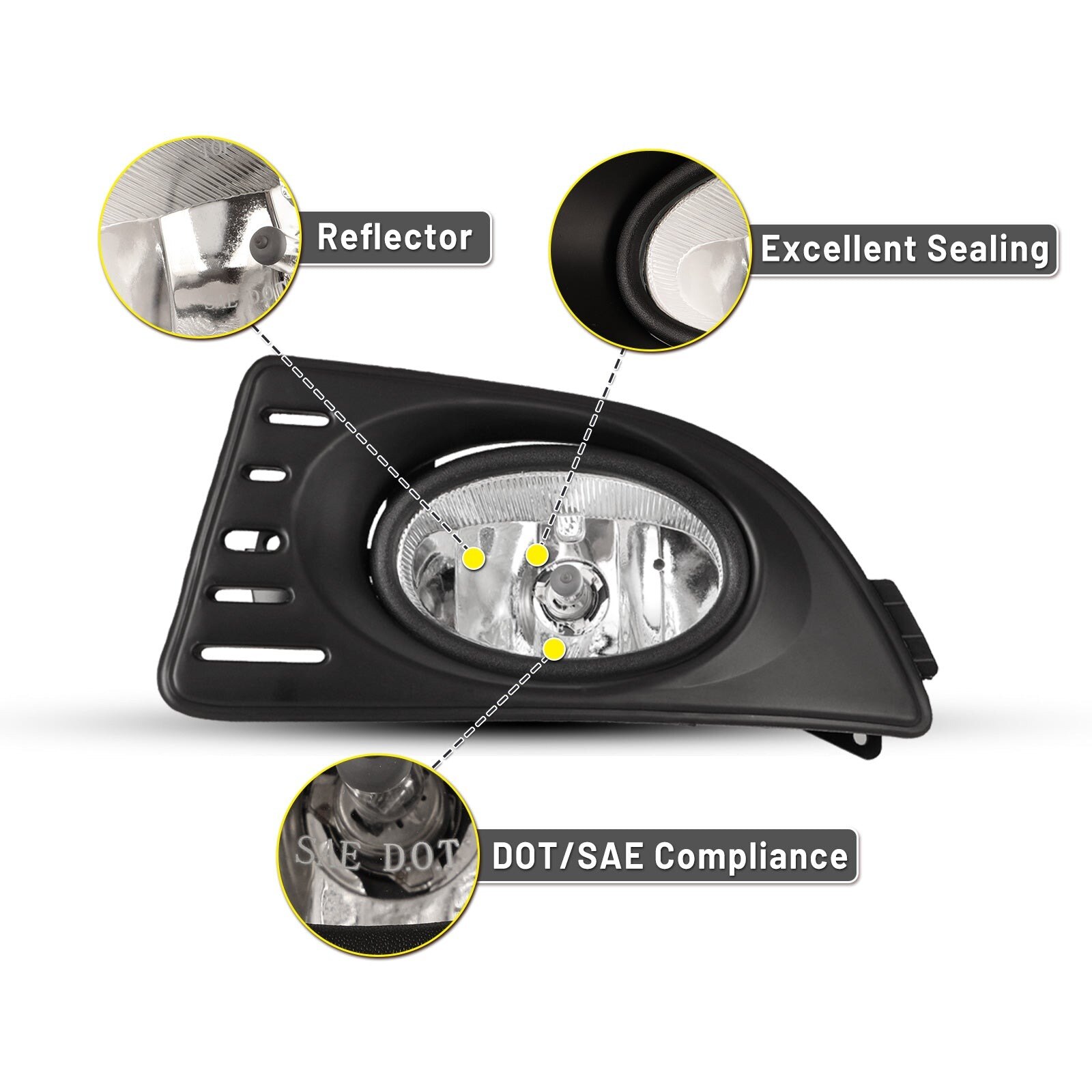 05-07 Acura RSX: Winjet Fog Lights - Clear photo 2