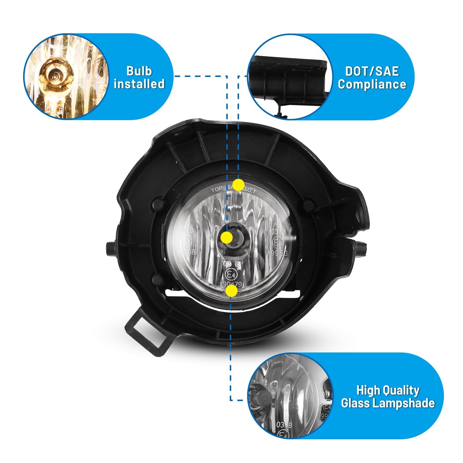 05-12 Nissan Pathfinder: Winjet Fog Lights - Clear photo 2
