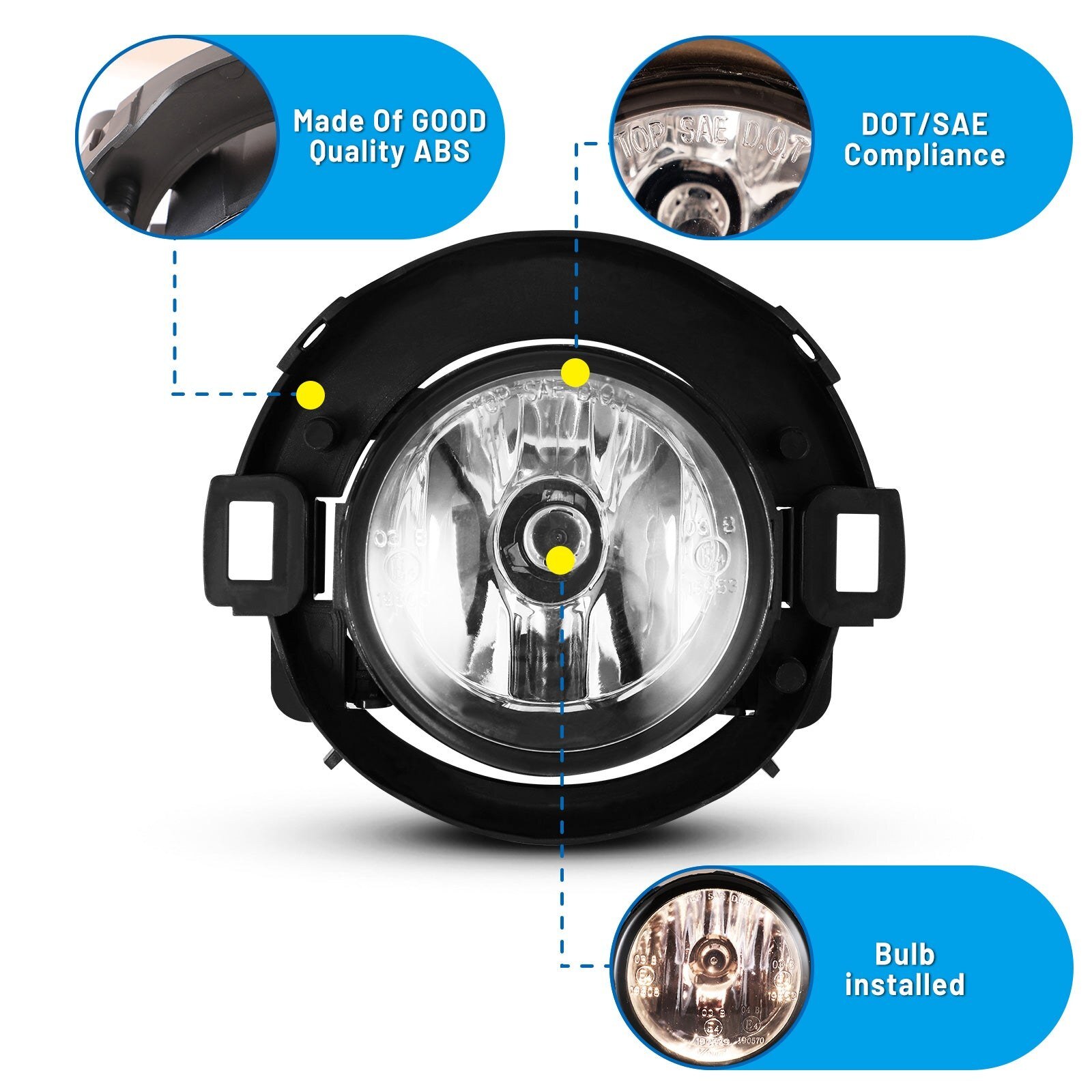 10-17 Nissan Frontier: Winjet Fog Lights - Clear photo 2