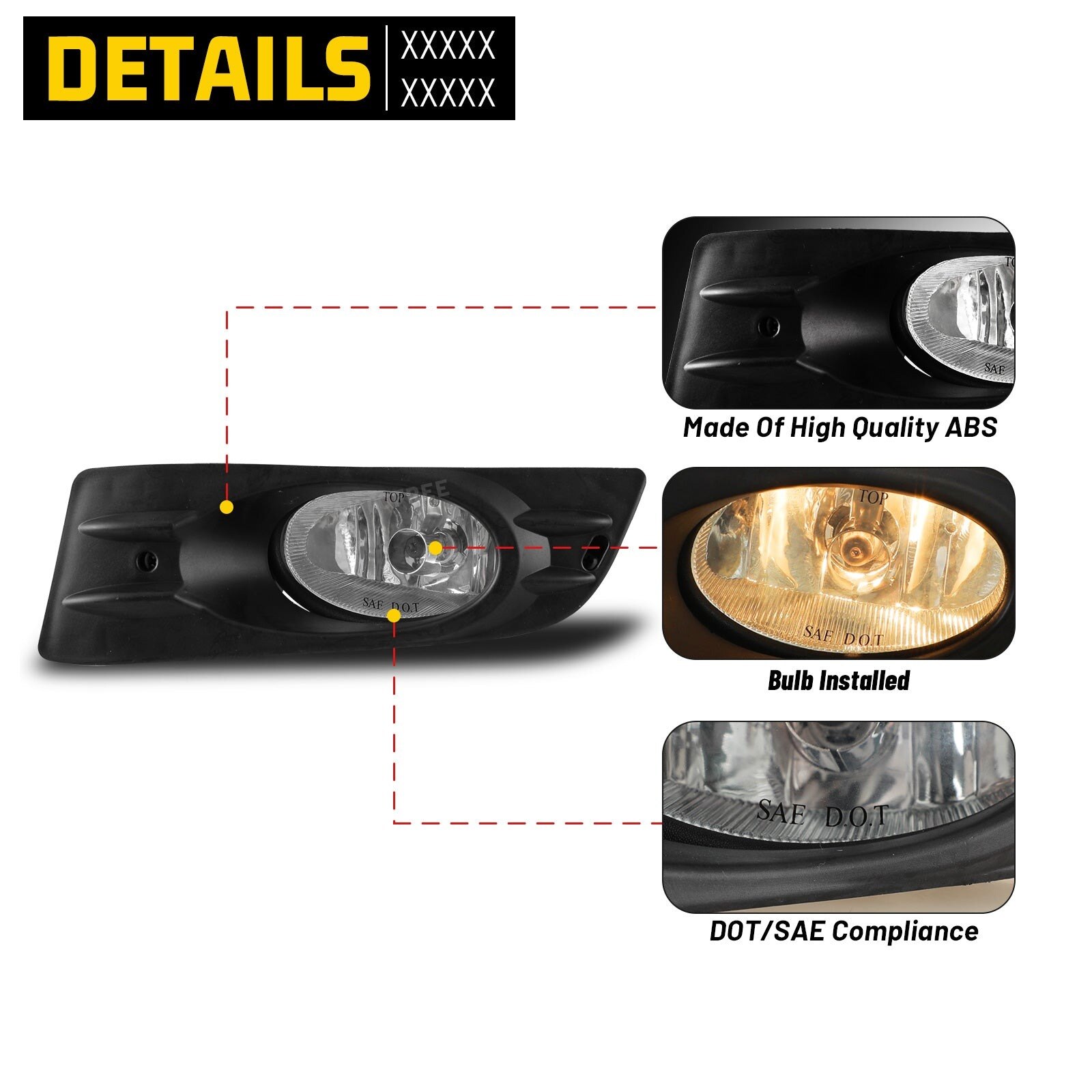 06-07 Honda Accord: Winjet Fog Lights - Clear photo 4