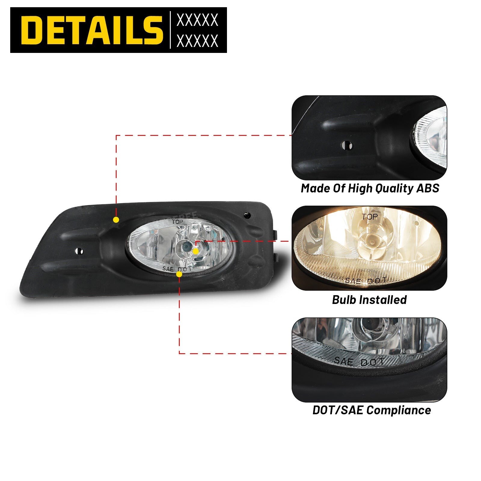 06-07 Honda Accord: Winjet Fog Lights - Clear photo 4