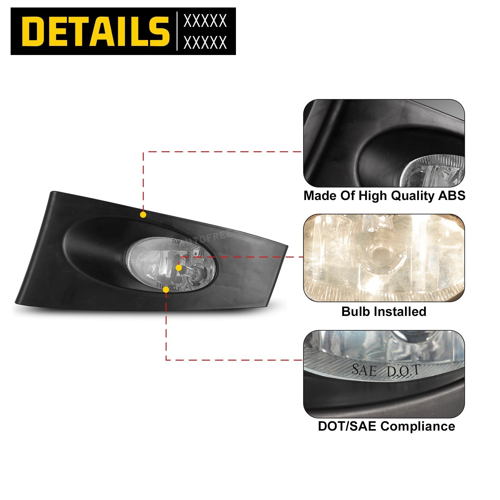 06-08 Honda Fit: Winjet Fog Lights - Clear photo 2