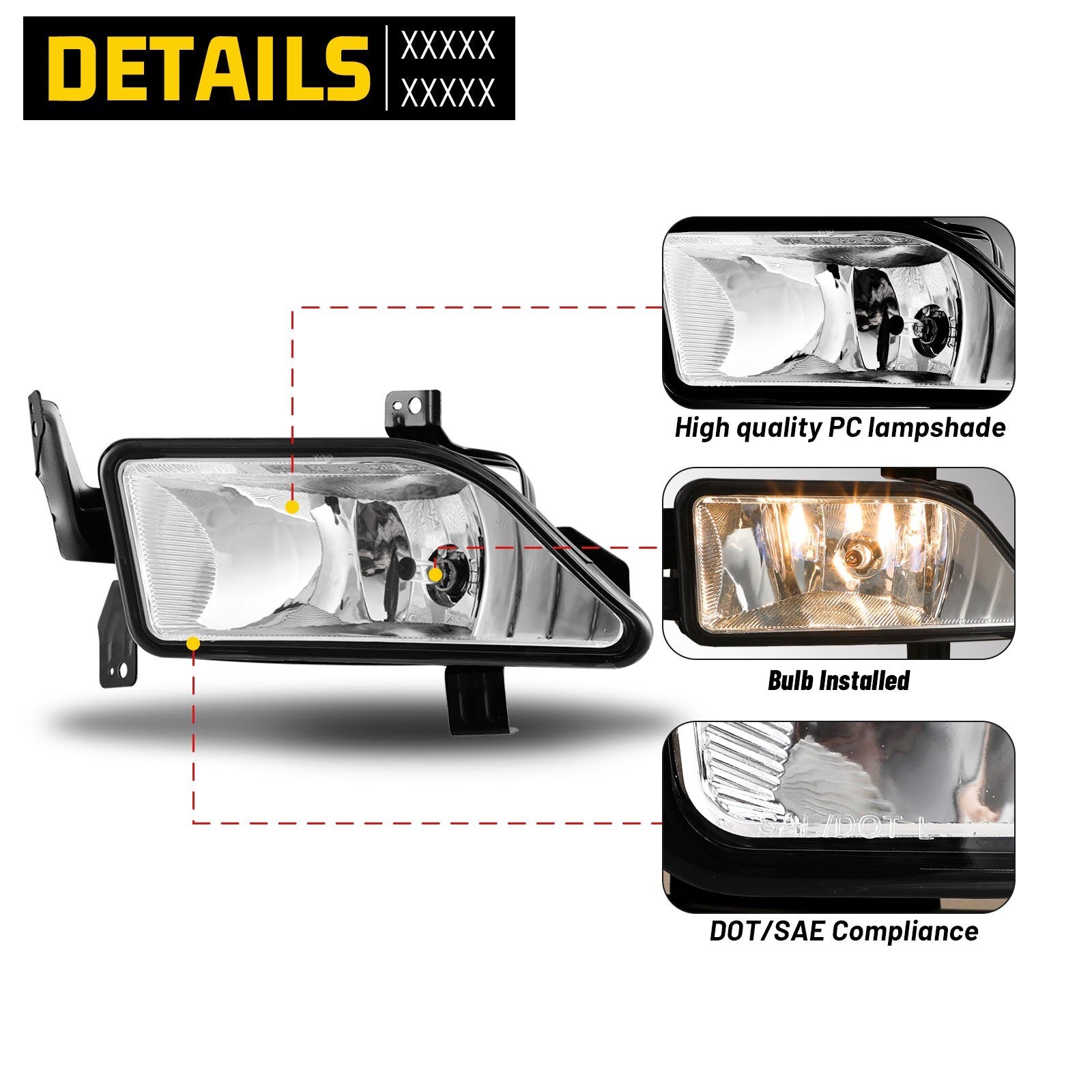 06-08 Honda Pilot: Winjet Fog Lights - Clear photo 2