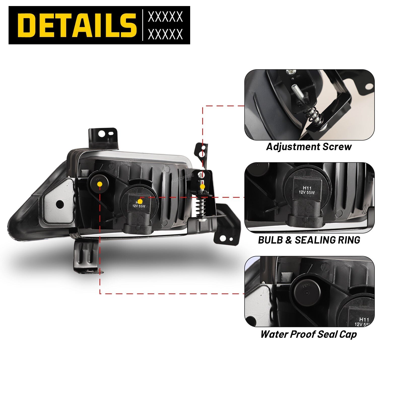 06-08 Honda Pilot: Winjet Fog Lights - Clear photo 3