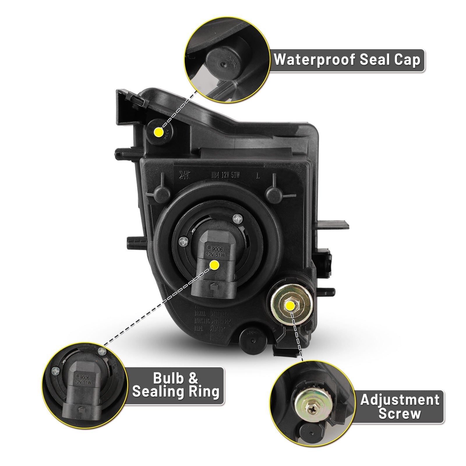 06-09 Lexus IS250: Winjet Fog Lights - Clear photo 4