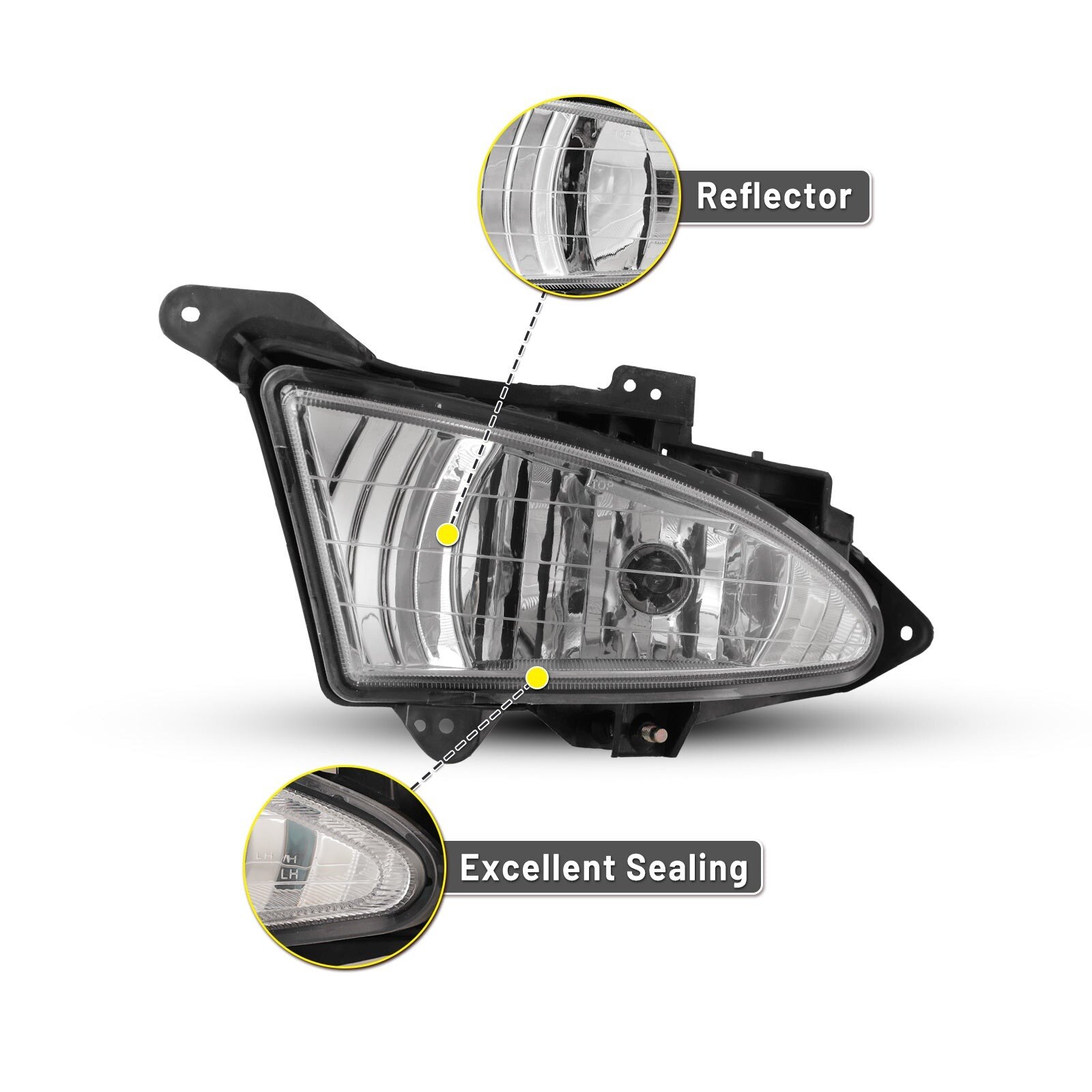 07-10 Hyundai Elantra: Winjet Fog Lights - Clear photo 2