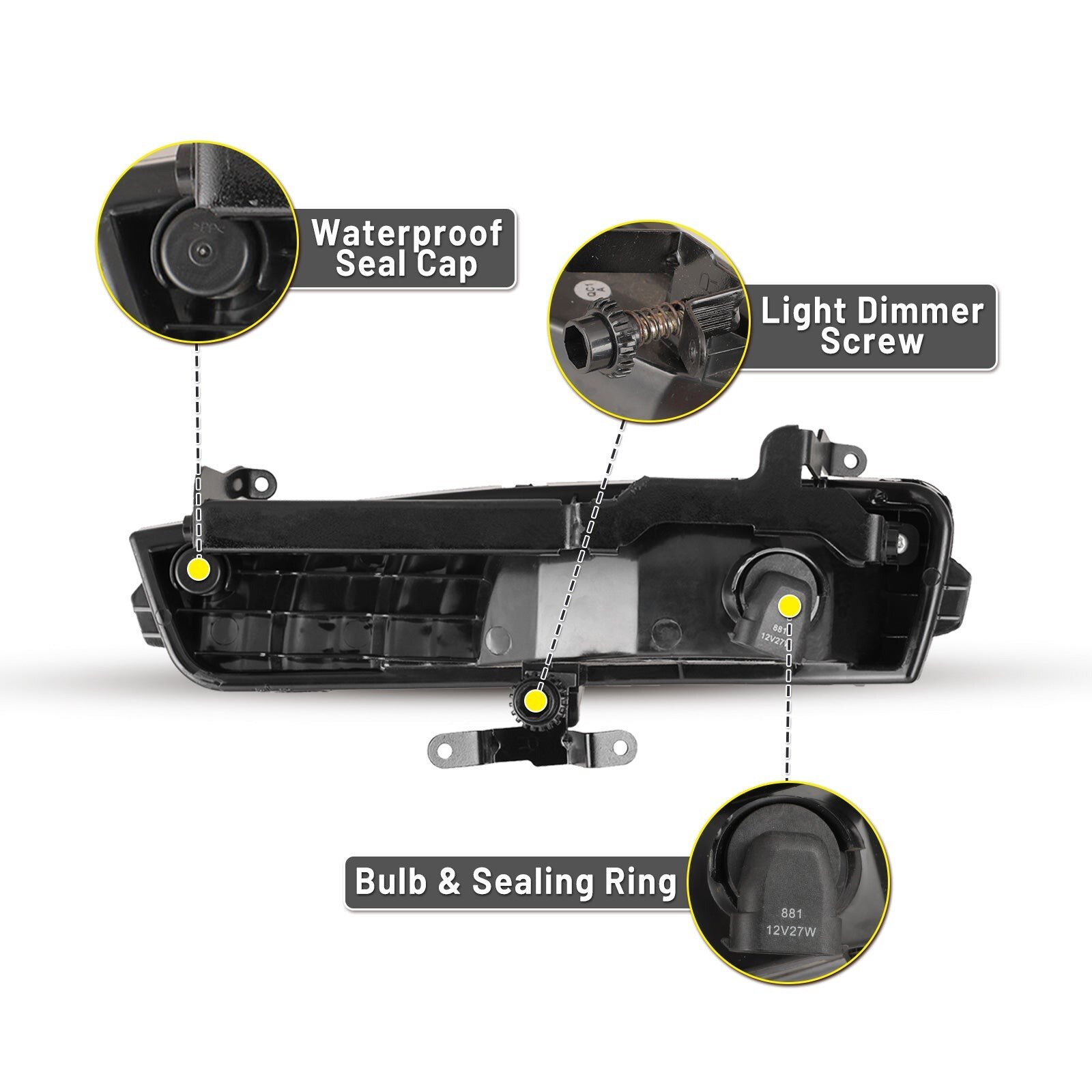 07-11 Hyundai Accent: Winjet Fog Lights - Clear photo 3