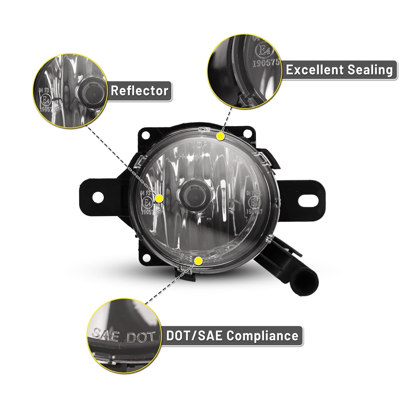 10-15 Cadillac SRX: Winjet Fog Lights - Clear photo 2