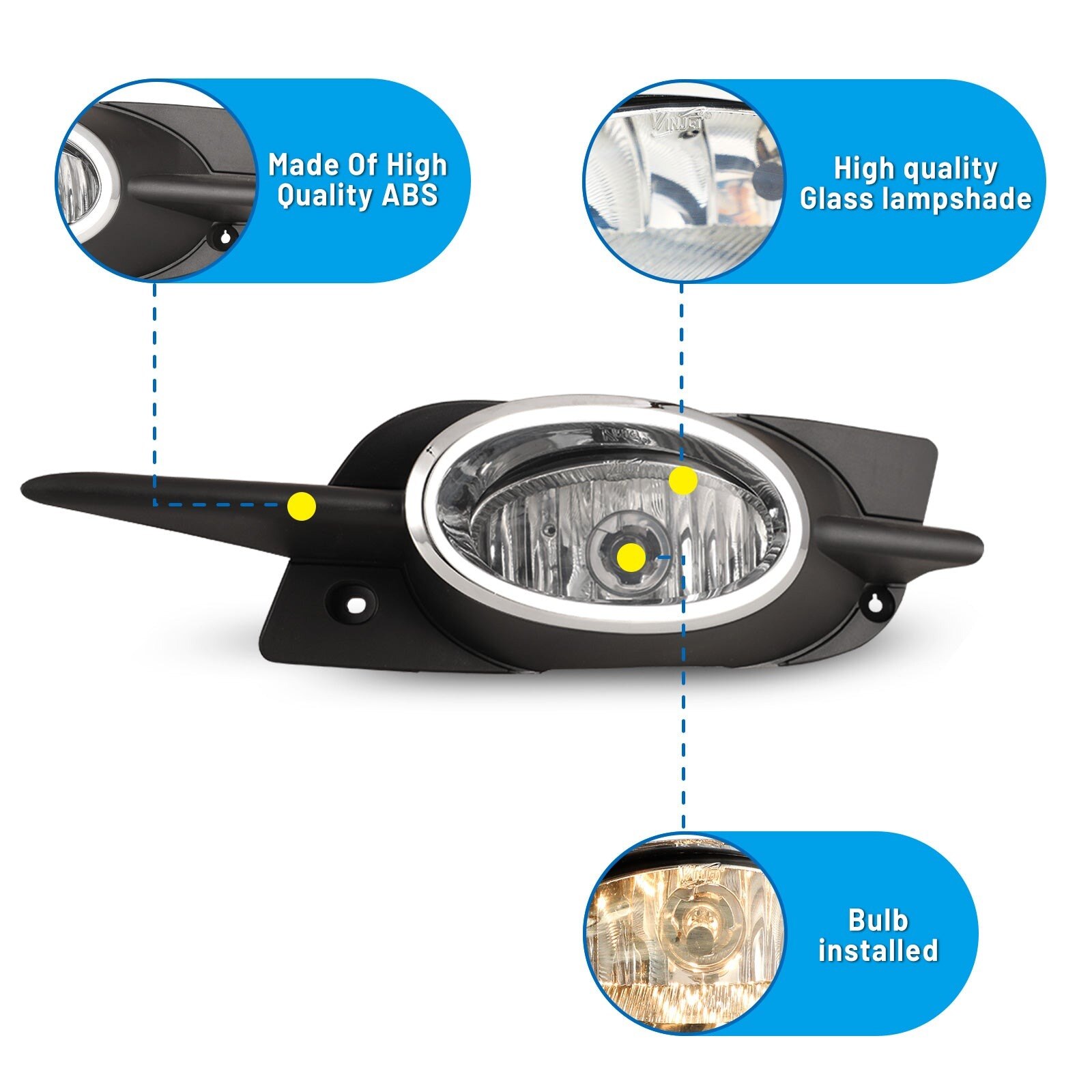09-11 Honda Civic: Winjet Fog Lights - Clear photo 2