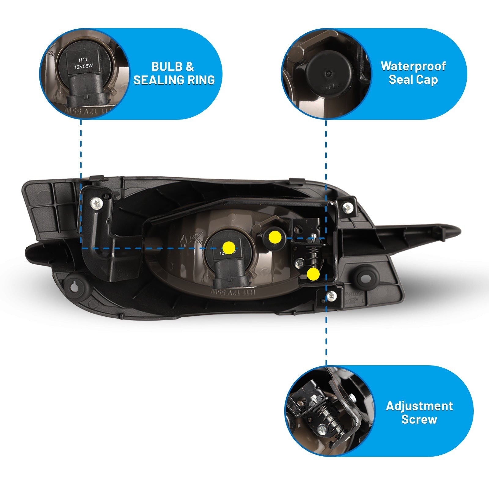 09-11 Honda Civic: Winjet Fog Lights - Clear photo 3