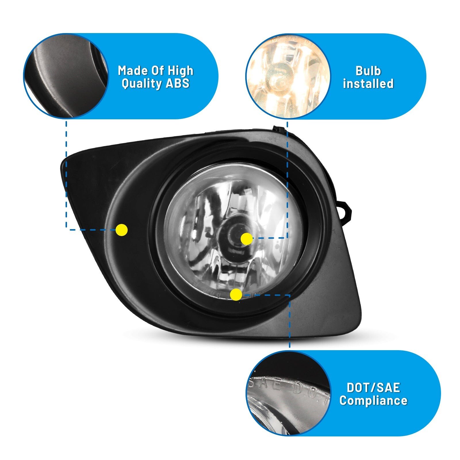 09-12 Toyota Venza: Winjet Fog Lights - Clear photo 2