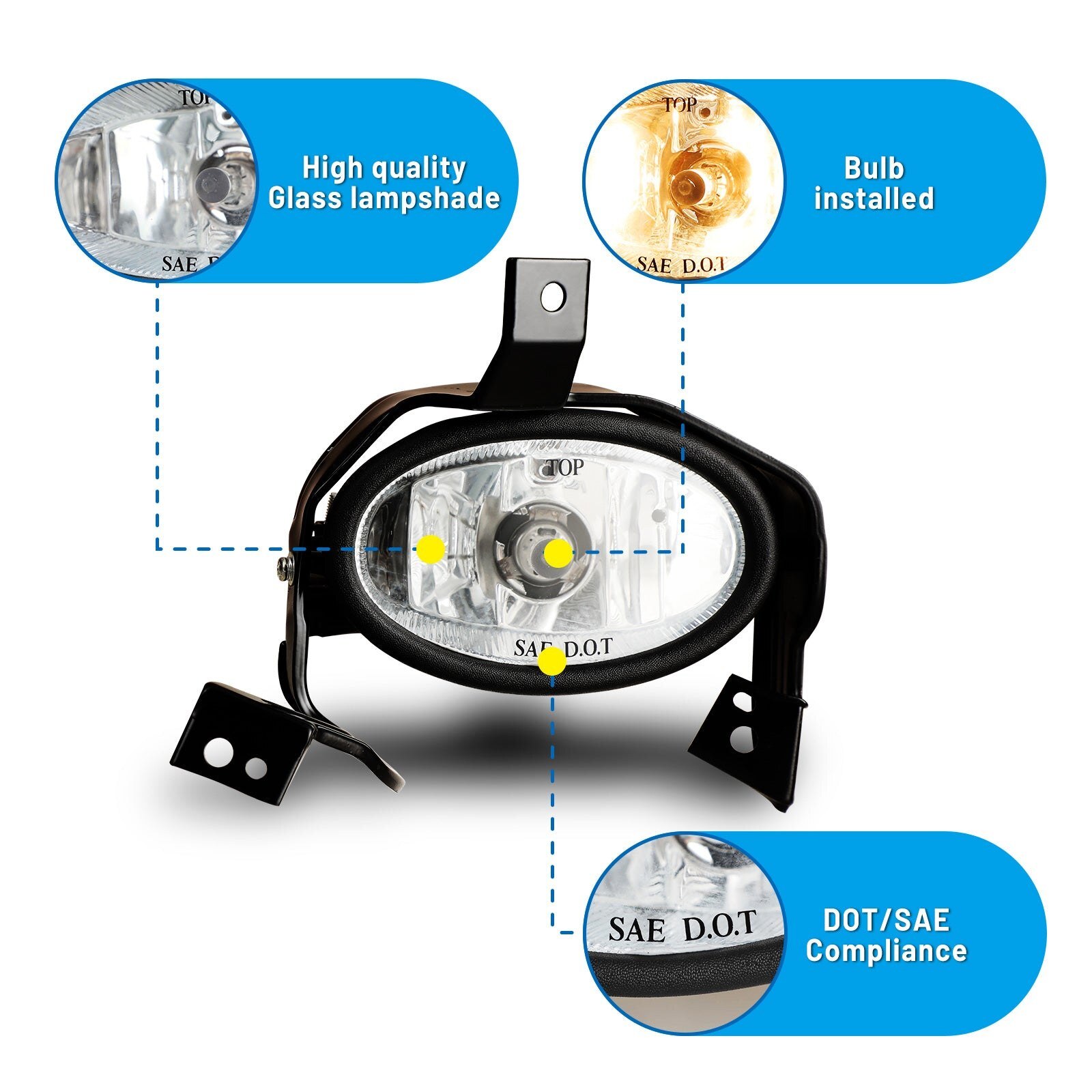 10-11 Honda CR-V: Winjet Fog Lights - Clear photo 4