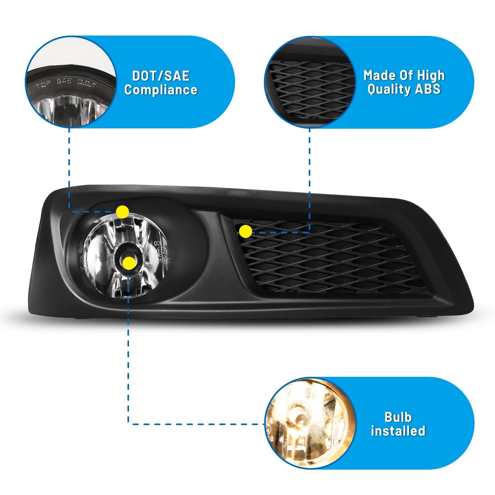 10-12 Subaru Legacy: Winjet Fog Lights - Clear photo 2