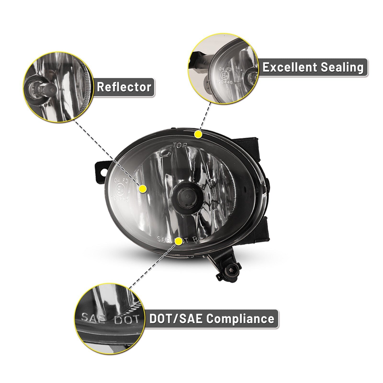 11-14 Volkswagen Jetta: Winjet Fog Lights - Clear photo 2